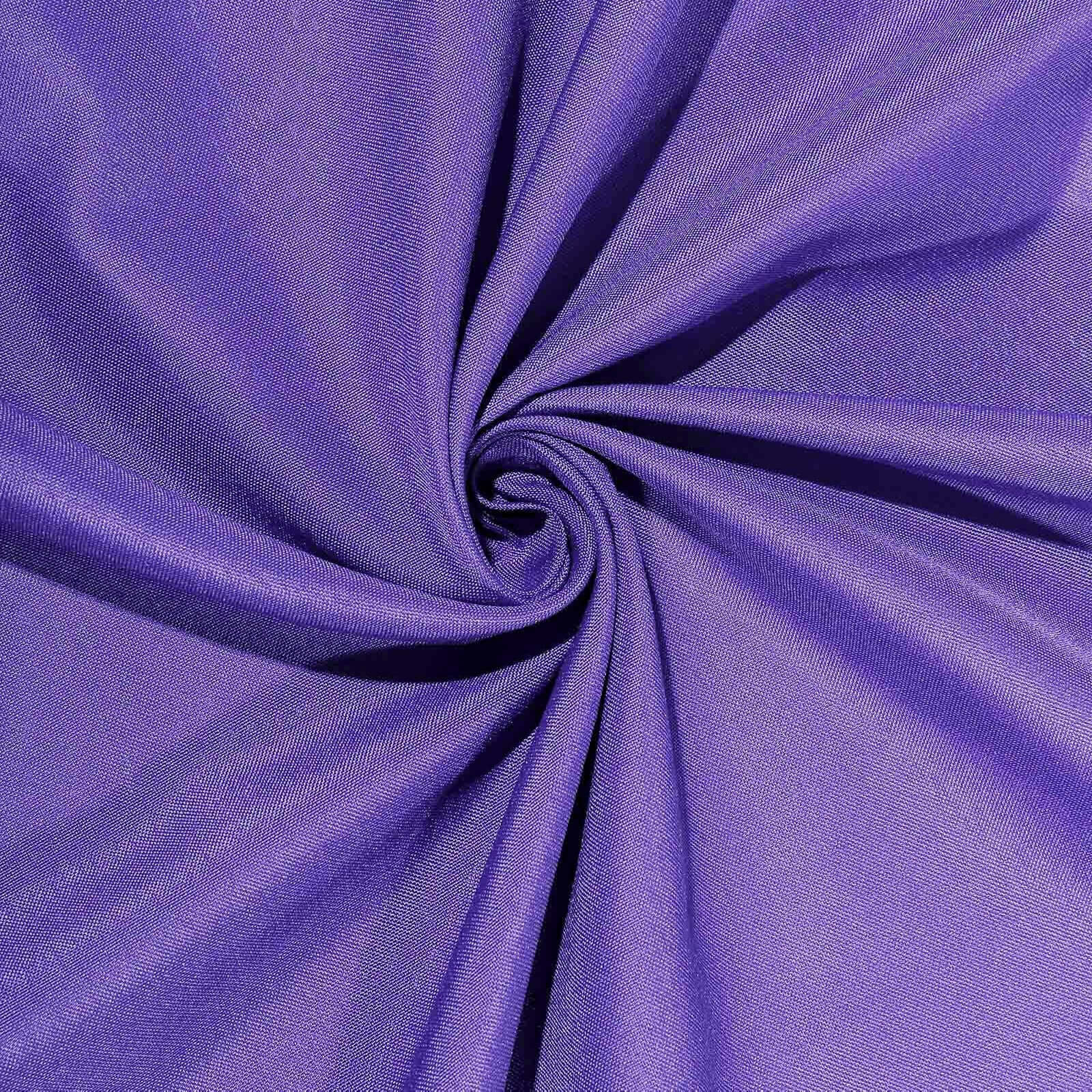 Polyester Square 90"x90" Tablecloth Purple - Wrinkle-Resistant & Durable Table Cover