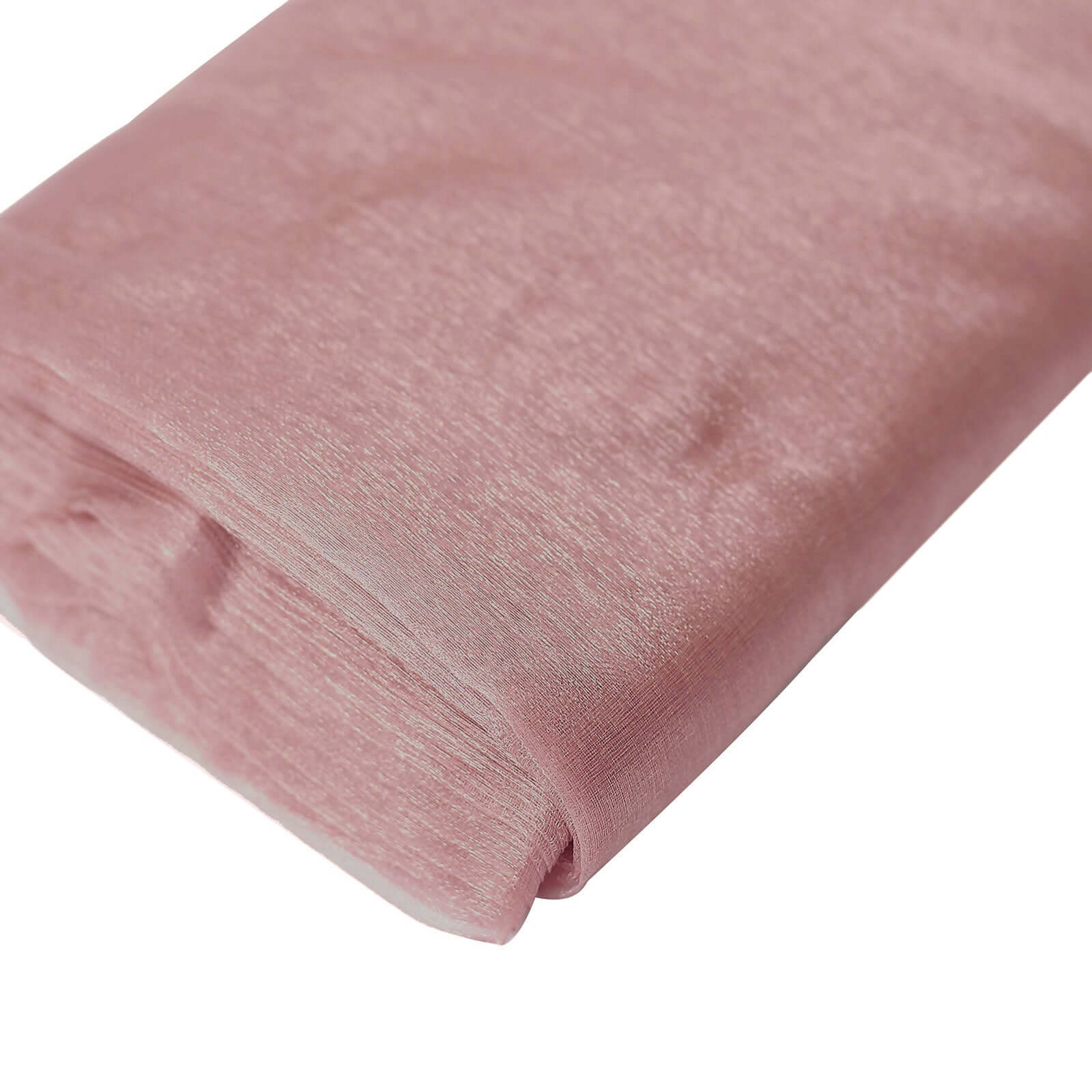 54"x10yd Dusty Rose Solid Sheer Chiffon Fabric Bolt, DIY Voile Drapery Fabric
