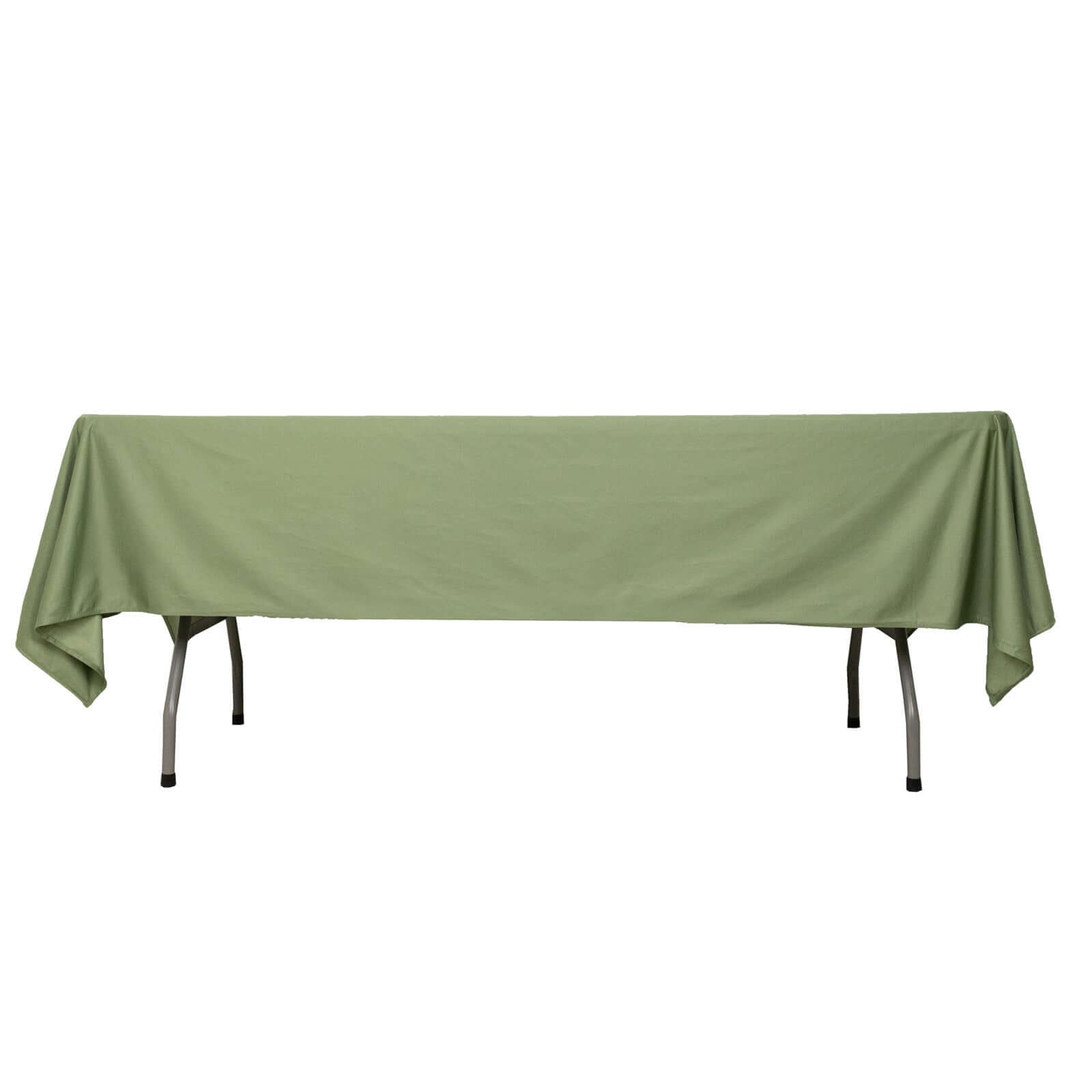 Scuba Rectangular 60"x102" Tablecloth Dusty Sage Green - Wrinkle Free & Stain Resistant Table Cover