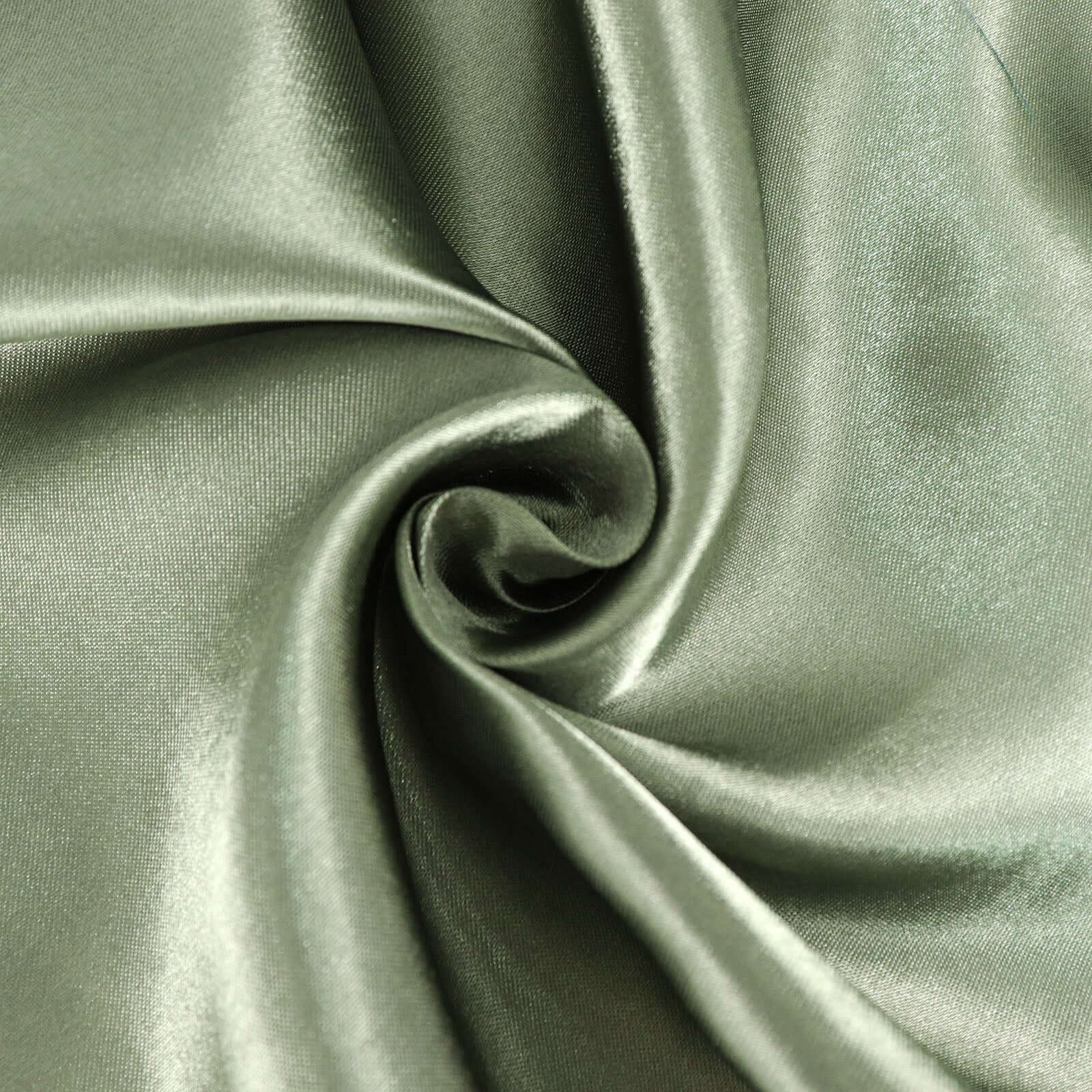 Satin Rectangular 60"x126" Tablecloth Dusty Sage Green - Smooth and Lustrous Table Cover