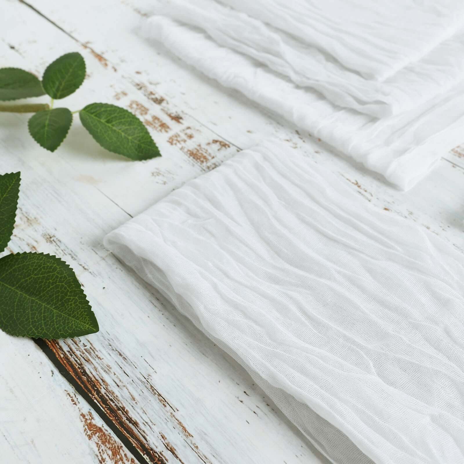 5 Pack Gauze Cheesecloth 24"x19" Napkins White Reusable Dinner Napkins