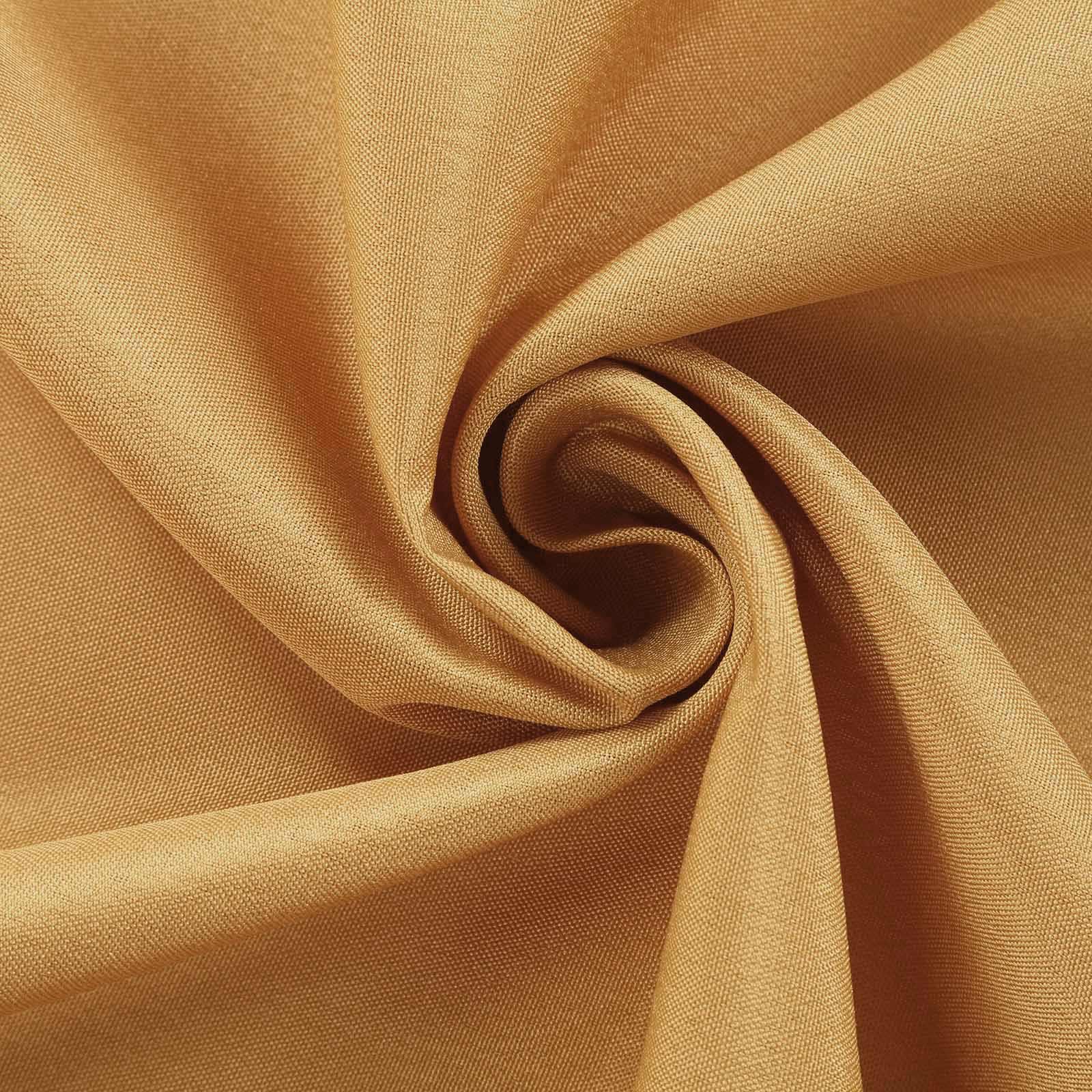 54"x10 Yards Gold Polyester Fabric Bolt DIY Craft Fabric Roll