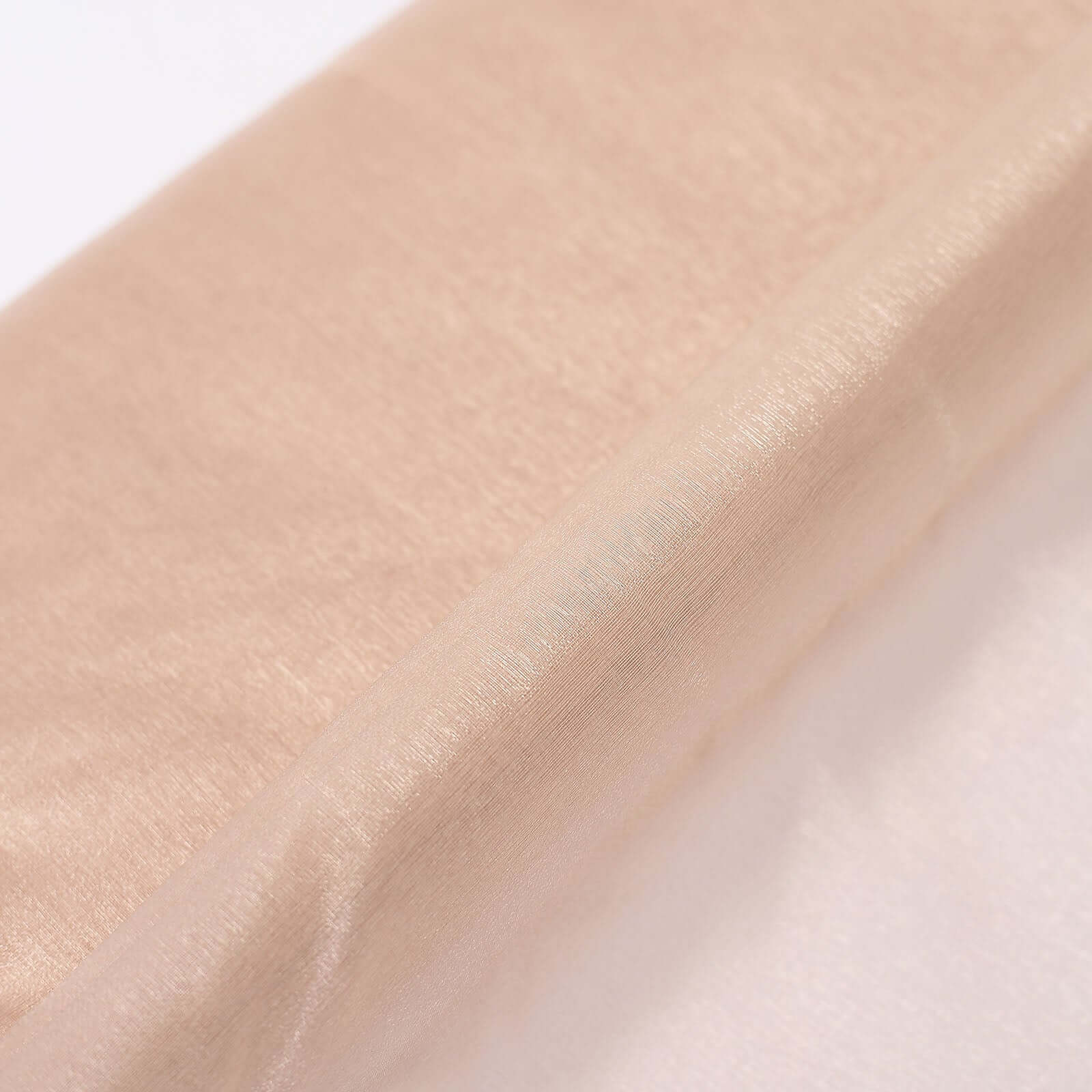 54"x10yd Nude Solid Sheer Chiffon Fabric Bolt, DIY Voile Drapery Fabric