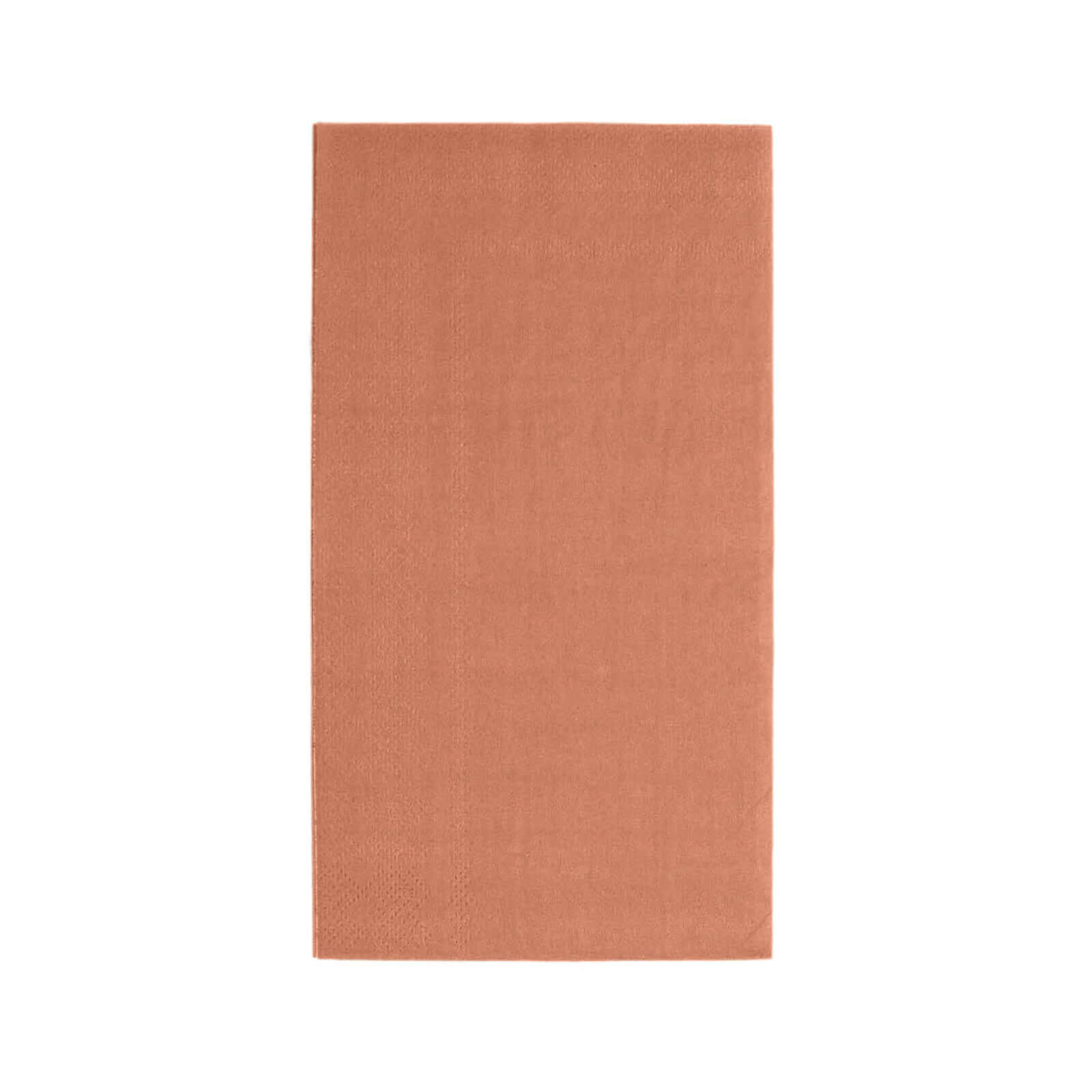50-Pack Paper Napkins Terracotta (Rust) - Soft Disposable 2-Ply Dinner Napkins for Weddings