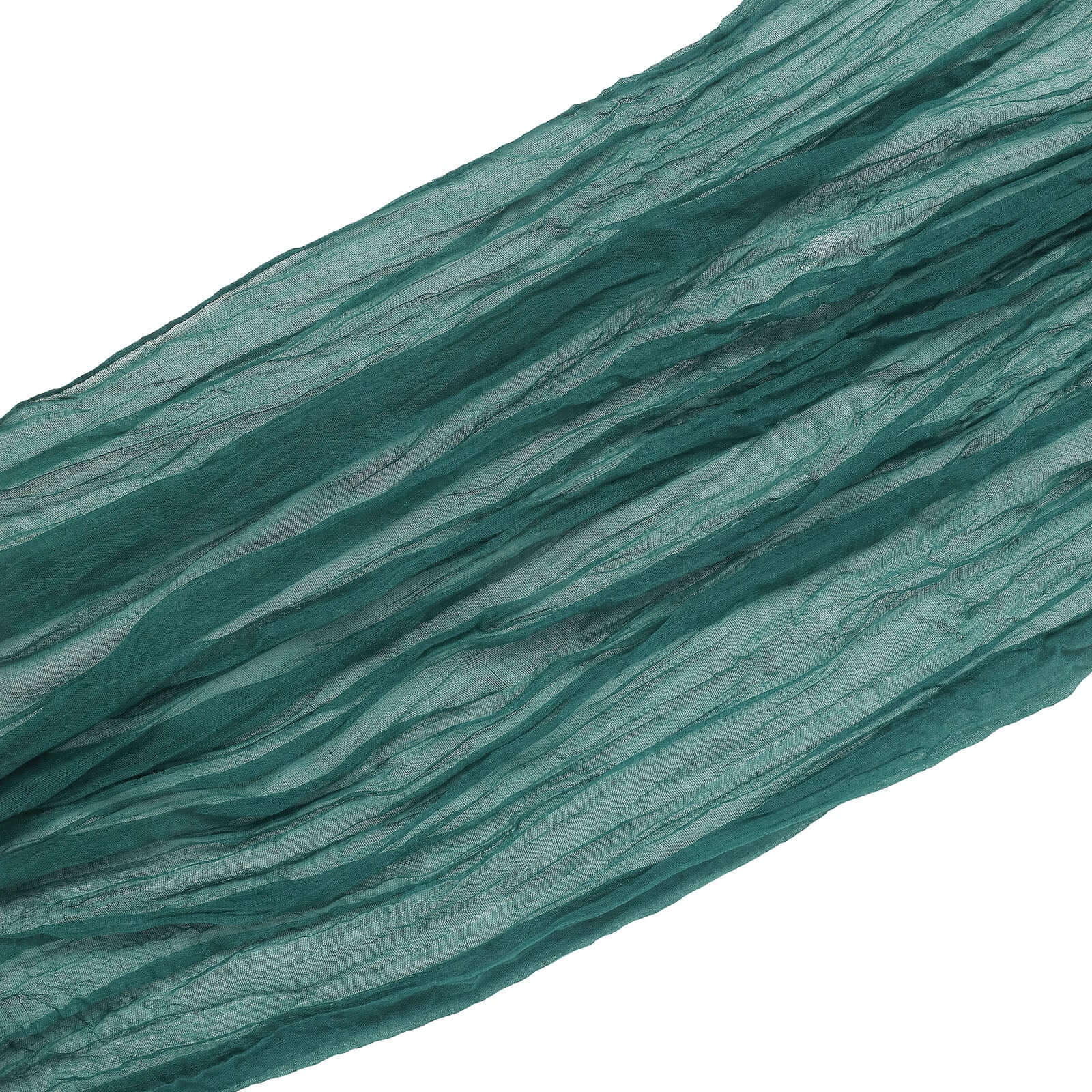 20ft Peacock Teal Gauze Cheesecloth Fabric Wedding Arch Drapery, Window Scarf Valance, Boho Decor Arbor Curtain Panel