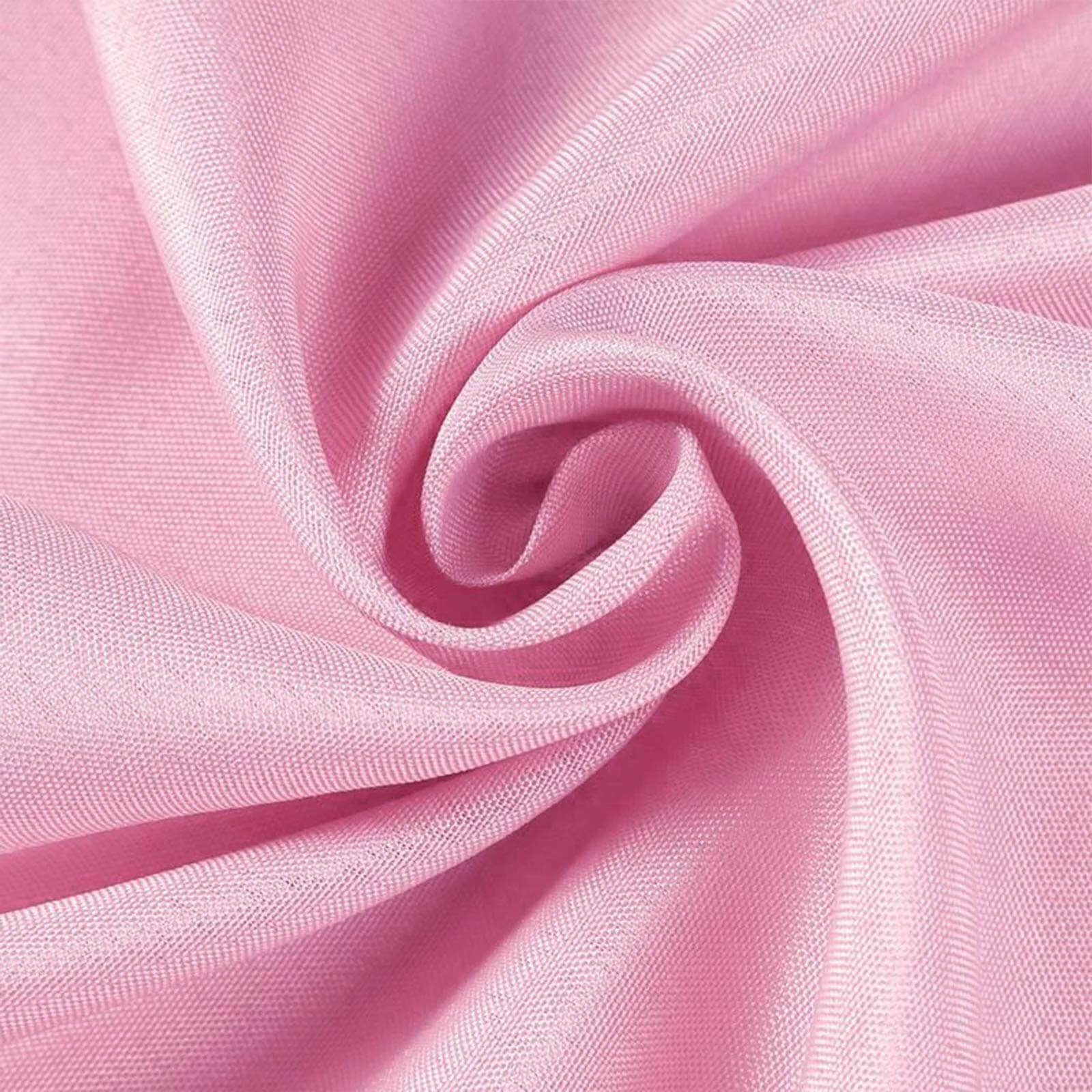 Polyester 90"x156" Rectangle Tablecloth Pink - Seamless Wrinkle-Resistant Table Cover