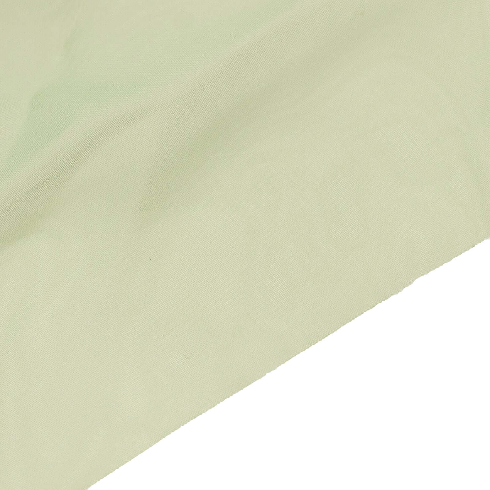 5ftx32ft Sage Green Chiffon Curtain Panel, Durable Flame Resistant Backdrop Ceiling Drapery With Rod Pocket