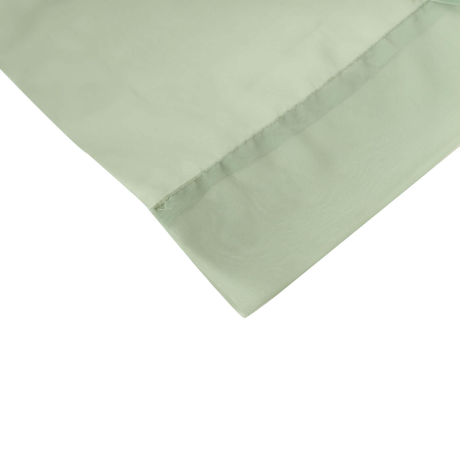 2 Pack Sage Green Sheer Chiffon Event Curtain Drapes, Durable Flame Resistant Organza Backdrop Event Panels With Rod Pockets - 10ftx10ft