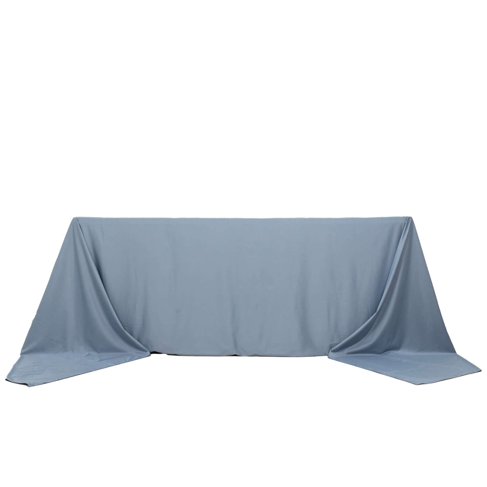 Scuba Rectangular 90"x156" Tablecloth Dusty Blue - Wrinkle Free, Stain Resistant & Seamless Table Cover