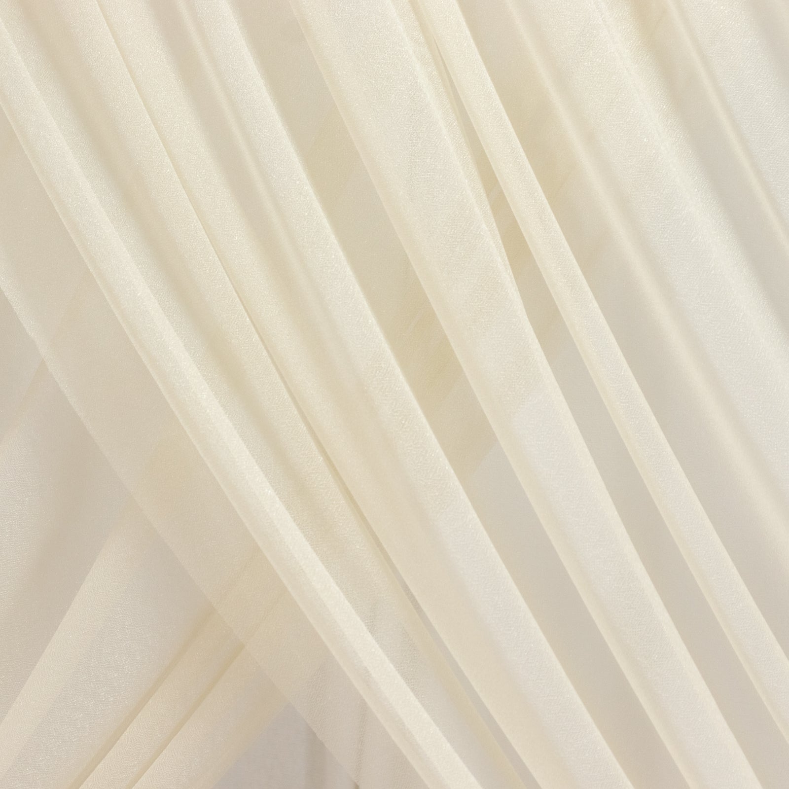 Beige Sheer Backdrop Drape – 5ft x 14ft Wedding Arch & Ceiling Decor Panel, Wrinkle Free with Soft Shimmer