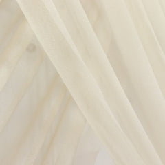 Beige Sheer Backdrop Drape – 5ftx32ft Wedding Arch & Ceiling Decor Panel, Wrinkle Free with Soft Shimmer