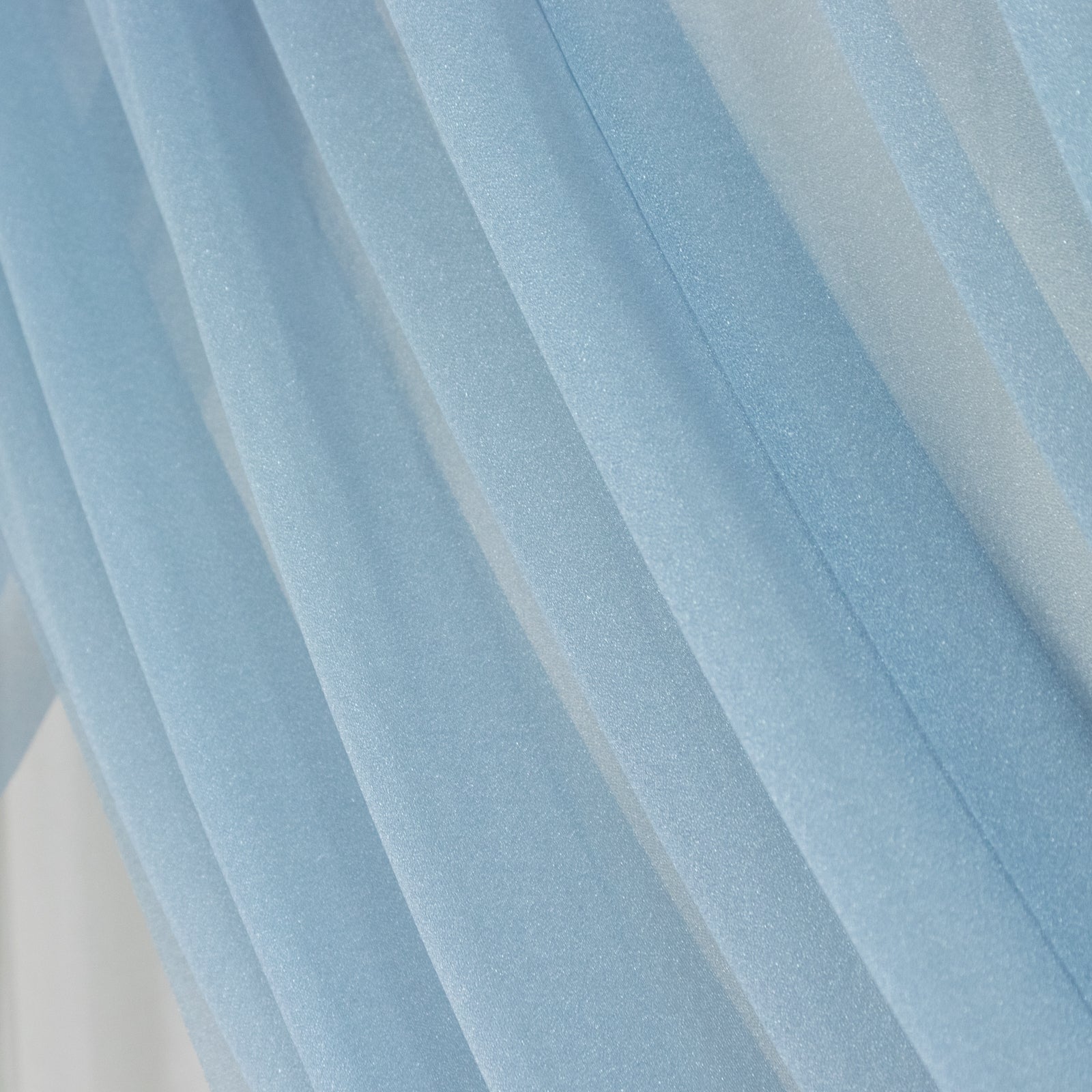 Dusty Blue Sheer Backdrop Drape – 5ftx32ft Wedding Arch & Ceiling Decor Panel, Wrinkle Free with Soft Shimmer