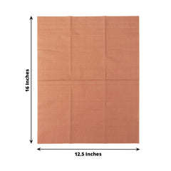 50-Pack Paper Napkins Terracotta (Rust) - Soft Disposable 2-Ply Dinner Napkins for Weddings