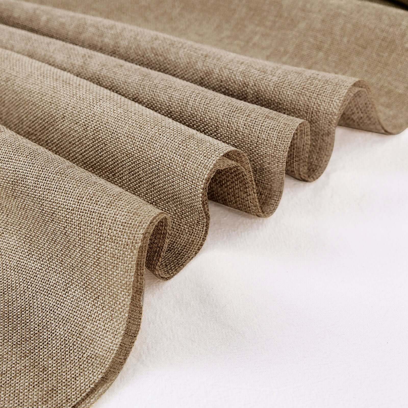 54"x10 Yards Natural faux Burlap Fabric Roll, Jute Linen DIY Fabric Bolt