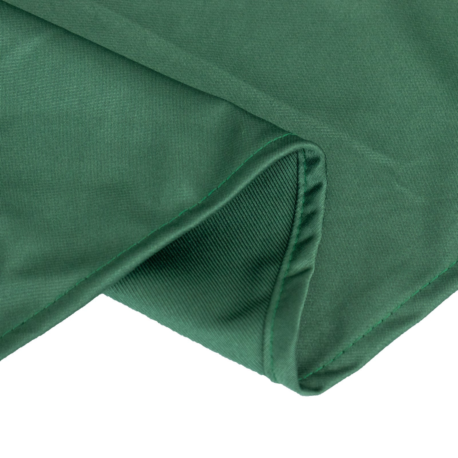 Scuba Round 108" Tablecloth Hunter Emerald Green - Wrinkle Free & Stain Resistant Table Cover