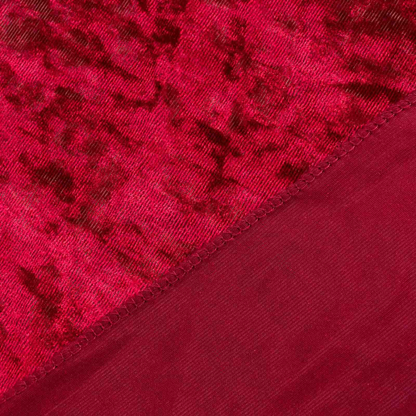 Burgundy Crushed Velvet Backdrop Curtain – 8ft x 8ft Event Drape with Rod Pocket, Privacy Panel for Photo Booths & Events