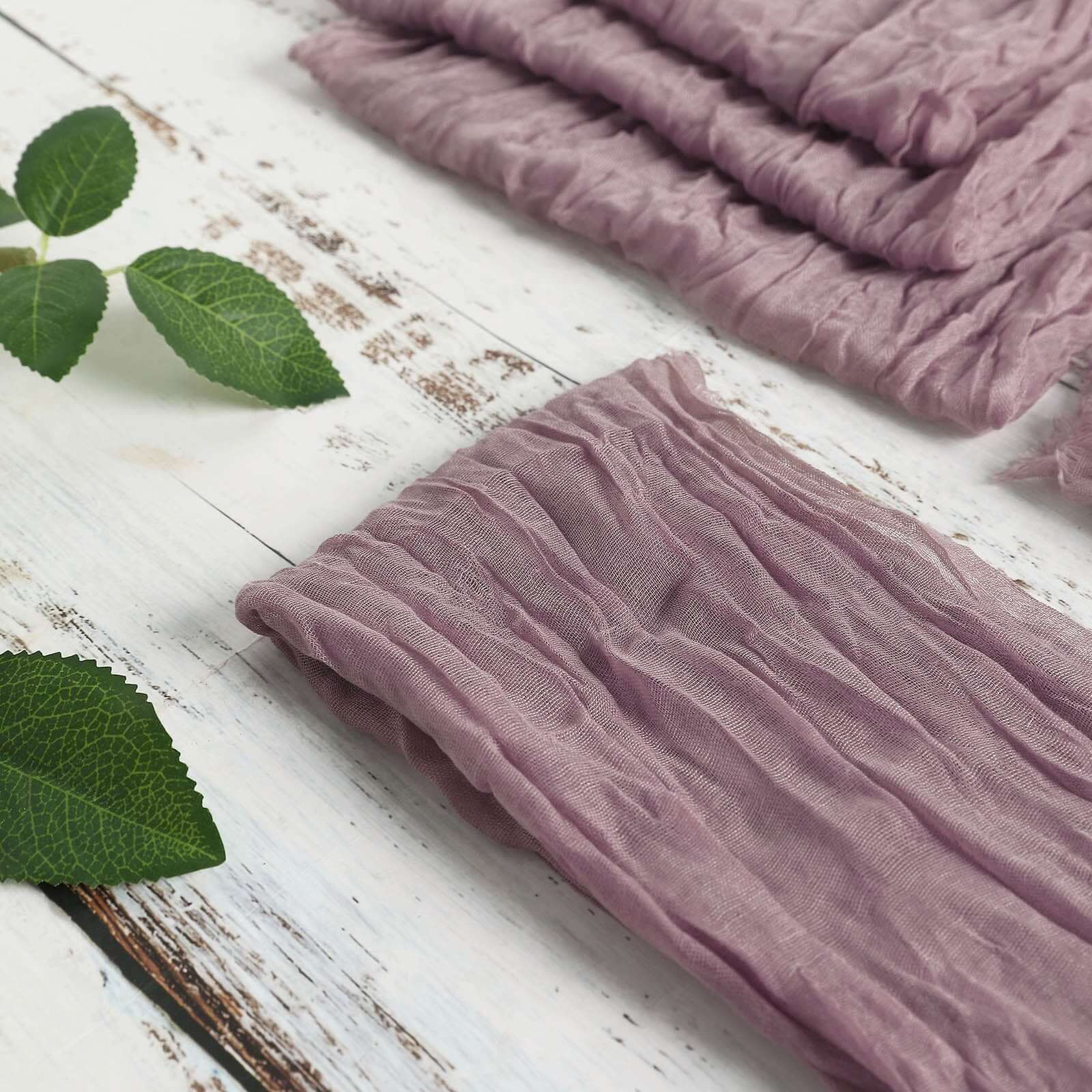 5 Pack Gauze Cheesecloth 24"x19" Napkins Violet Amethyst Reusable Dinner Napkins