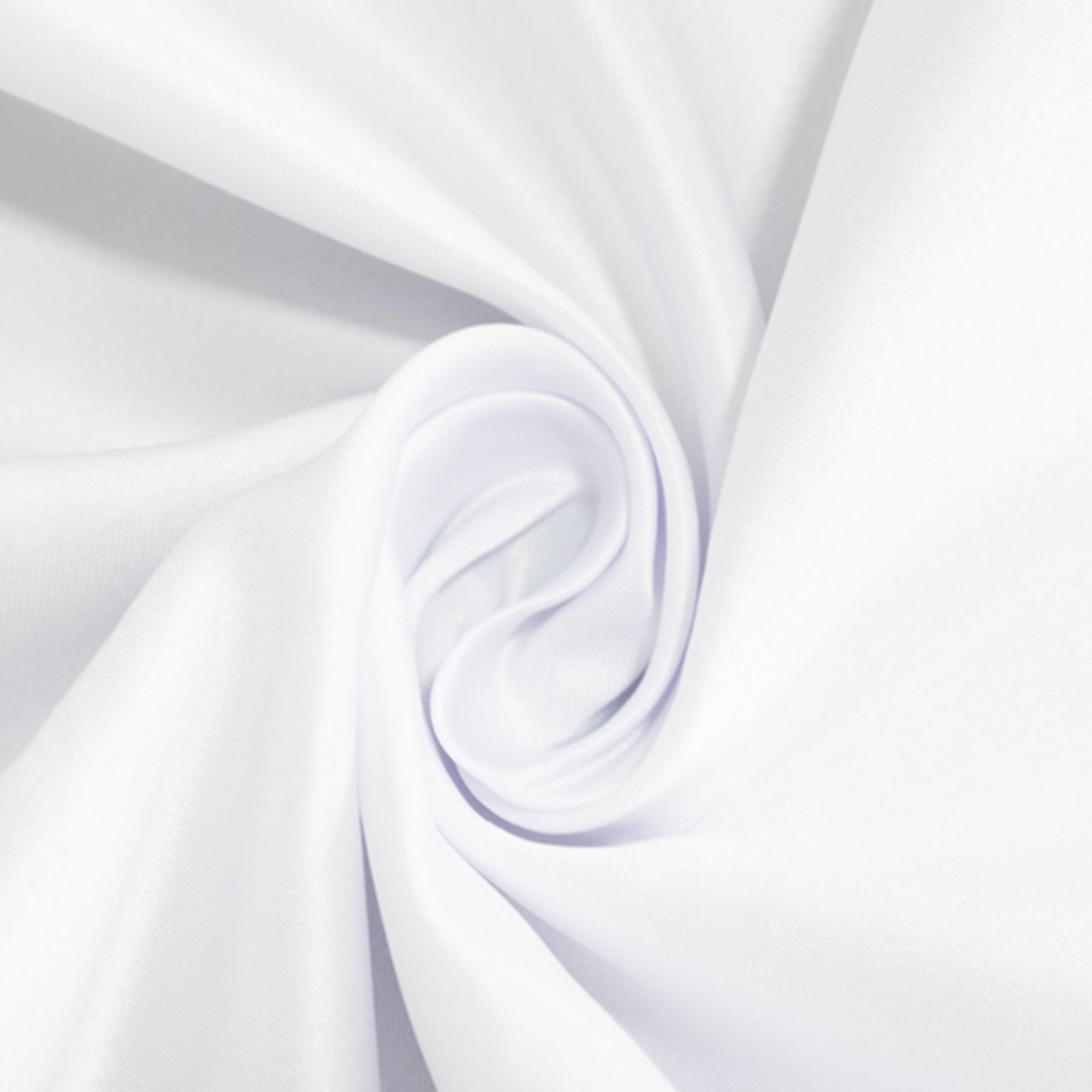 Lamour Satin 54"x54" Table Overlay Square Tablecloth White - Durable & Silk-Like Table Cover for Weddings & Parties