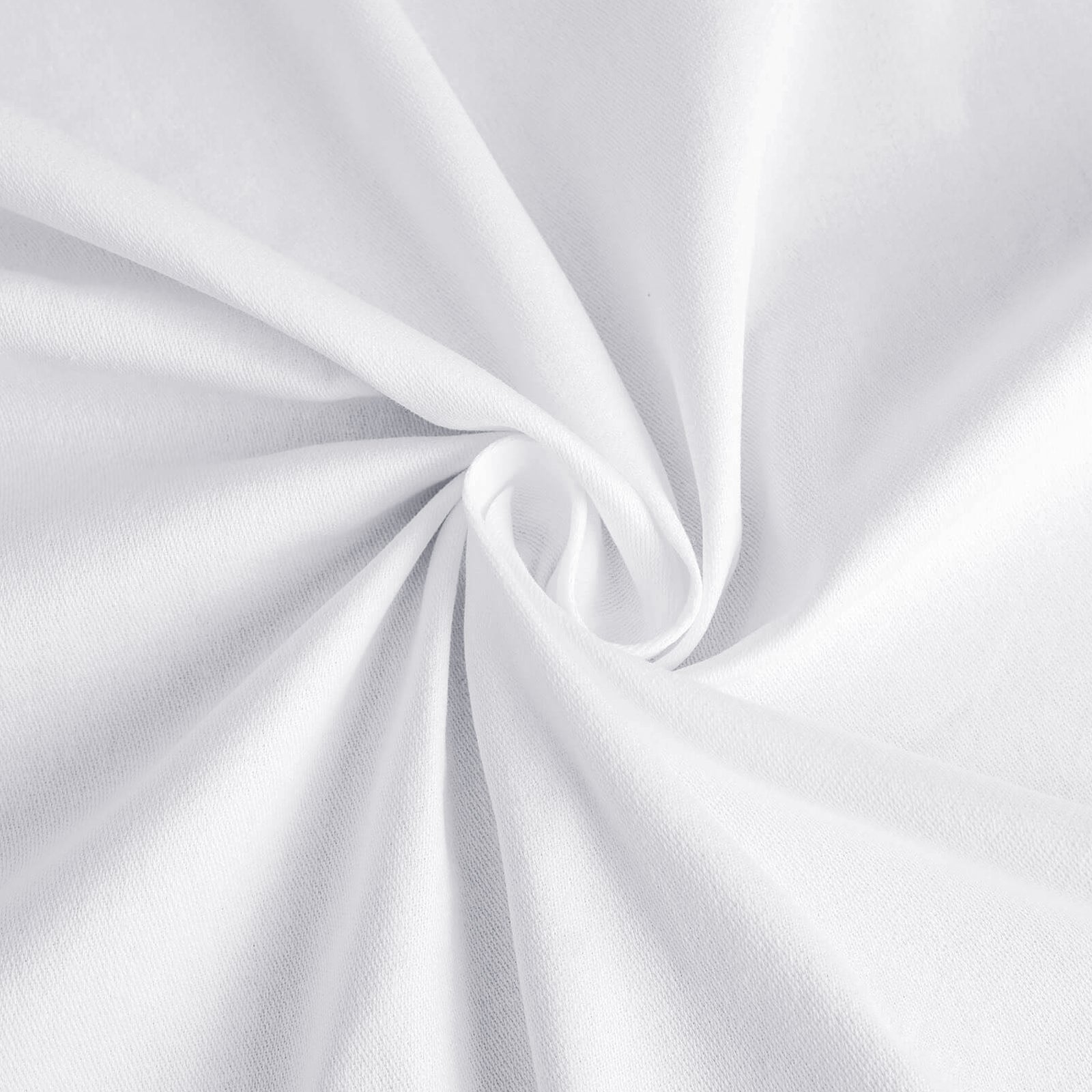 Cotton Blend 60"x102" Rectangle Tablecloth White - Wrinkle-Resistant Table Cover
