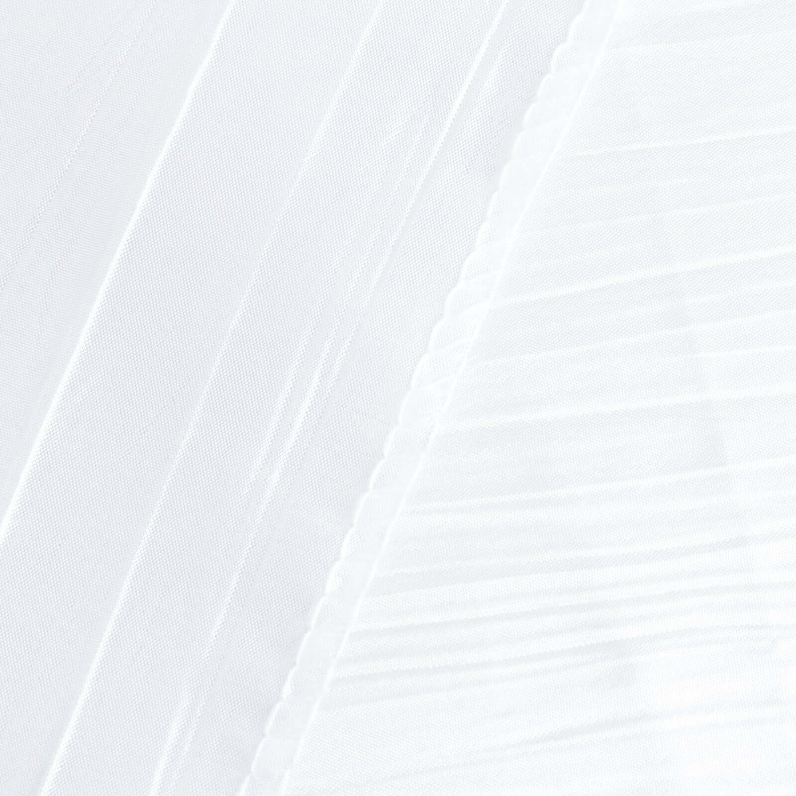 Crinkle Crushed Taffeta Chair Cover for Banquet Chairs White - Reusable Chic Wedding Decor