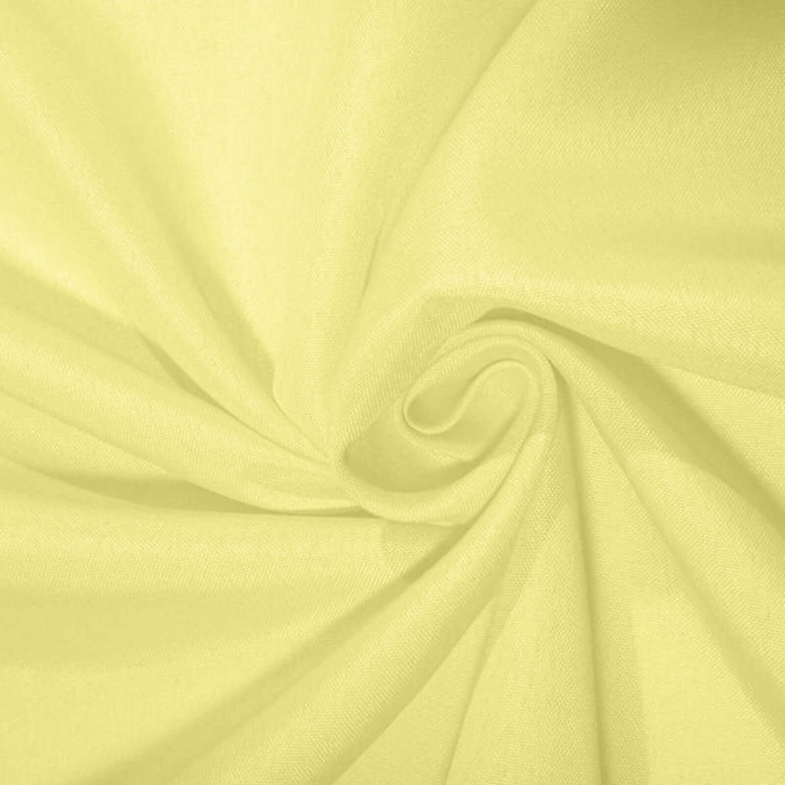 Polyester Square 54"x54" Tablecloth Yellow - Wrinkle-Resistant & Durable Table Cover