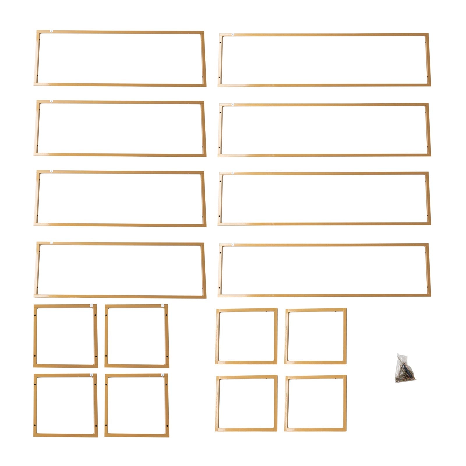 5ft Over the Table Stand in Gold, Freestanding Rectangular Double Frame Over the Table Rod for Floral Balloon Décor