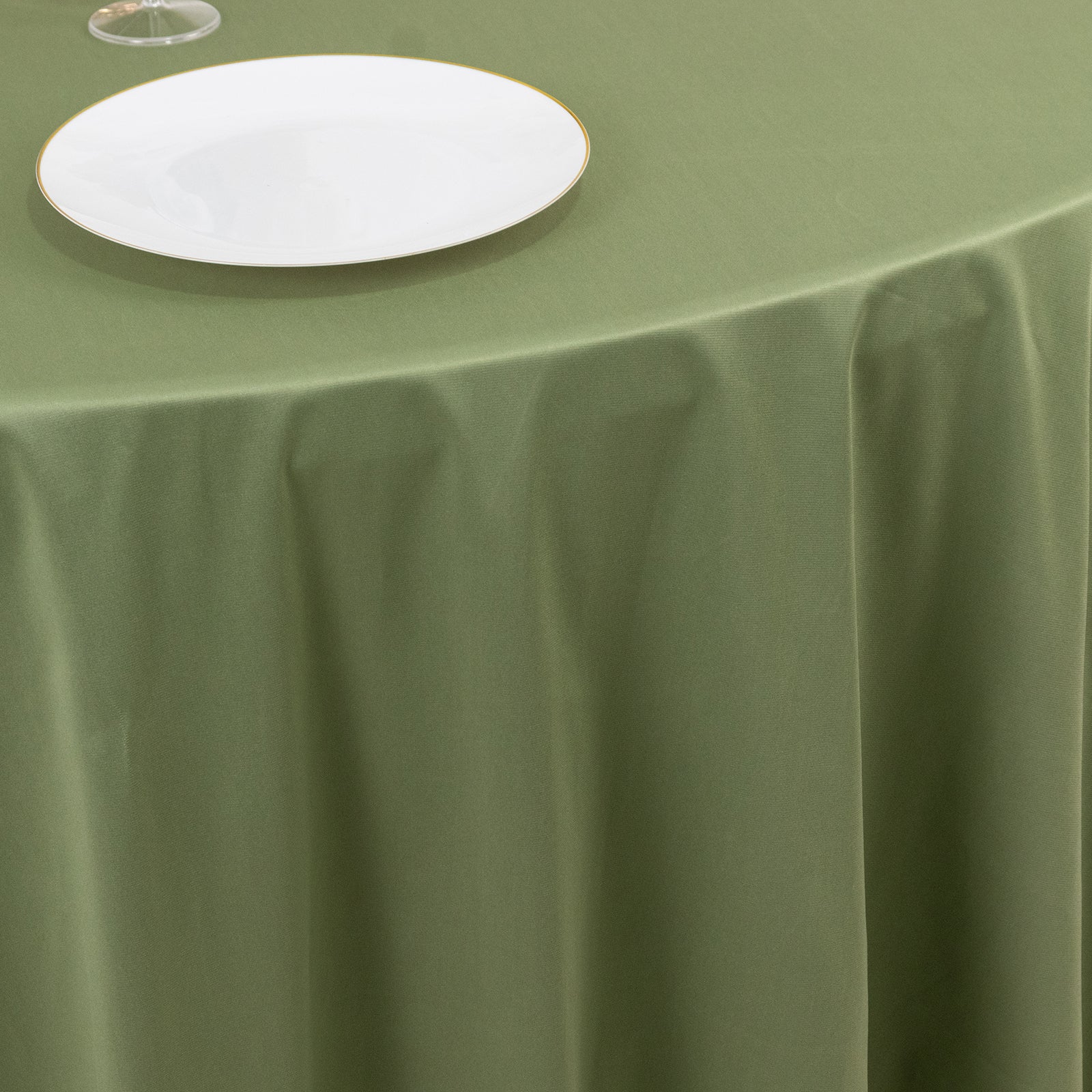 Scuba Round 108" Tablecloth Dusty Sage Green - Wrinkle Free & Stain Resistant Table Cover