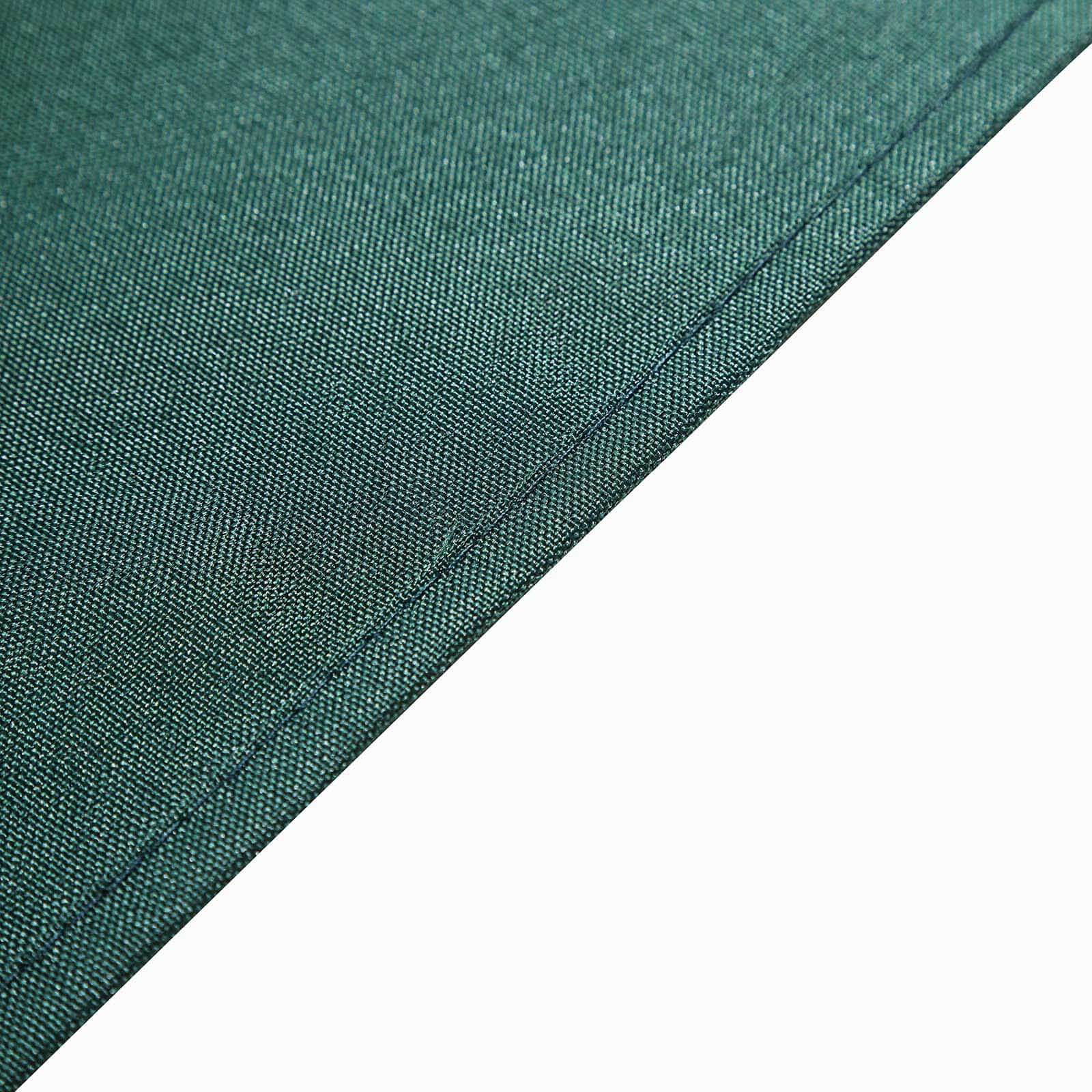 Polyester 90"x90" Table Overlay Square Tablecloth Hunter Emerald Green - Wrinkle-Resistant & Durable Table Cover