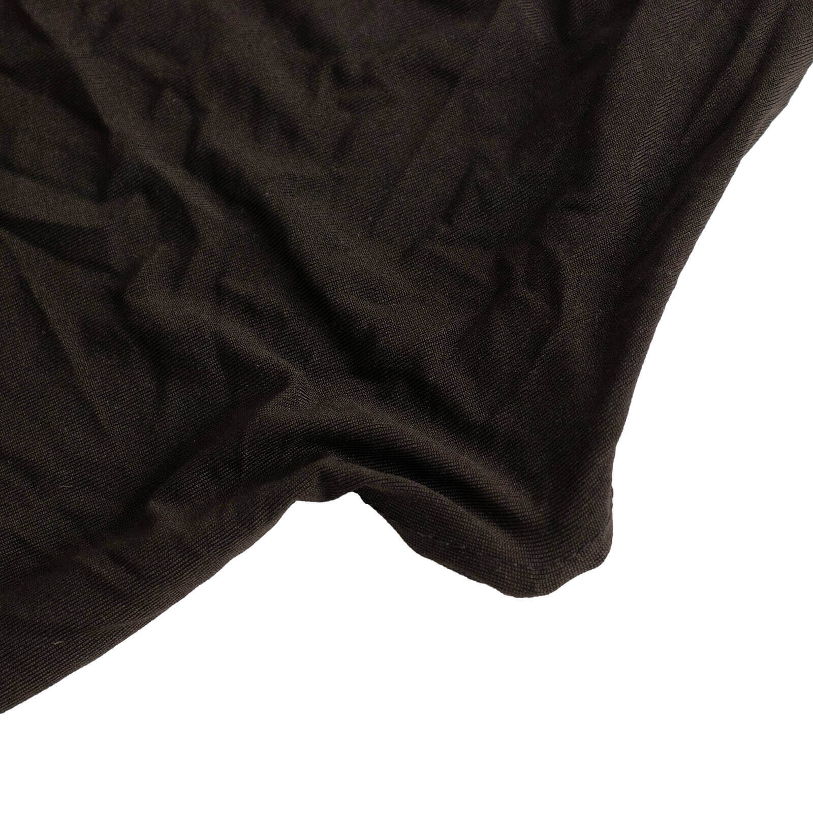 Spandex Chair Cover with Silver Rhinestone Buckled Sash Band Black - Stylish Stretch Fitted Slipcover for Banquets & Events