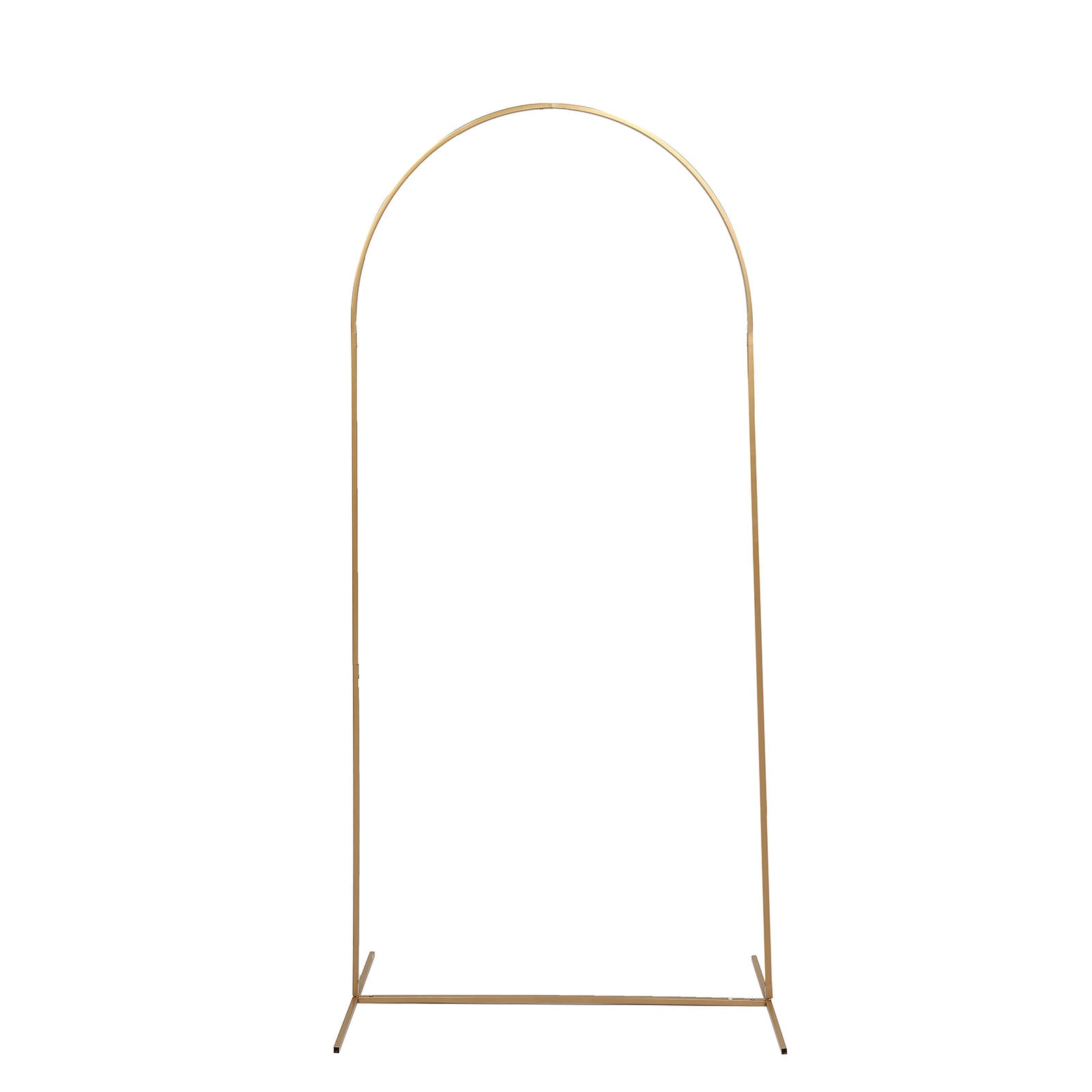 6ft Gold Metal Wedding Arch Chiara Backdrop Stand Floral Display Frame With Round Top