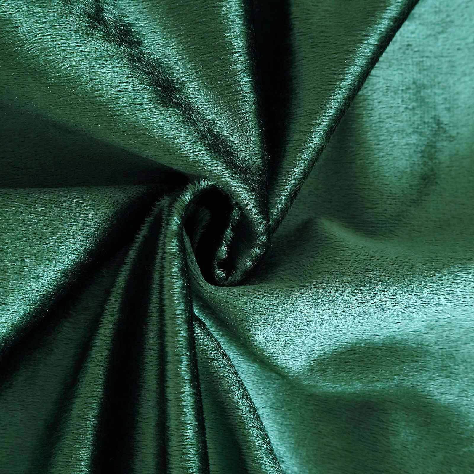 Velvet 72"x72" Table Overlay Square Tablecloth Hunter Emerald Green - Premium Soft Finish Table Topper