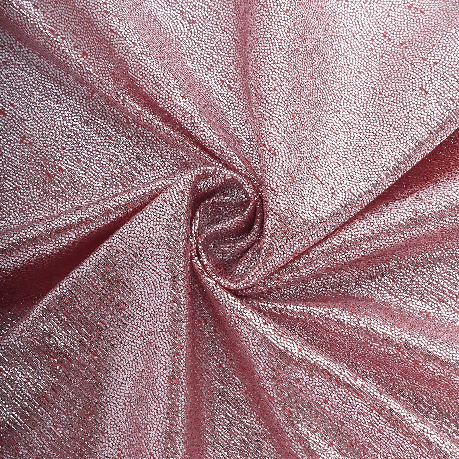 5 Pack Polyester 20"x20" Napkins Rose Gold Shimmer Sequin Dots - Luminous Cloth Napkins