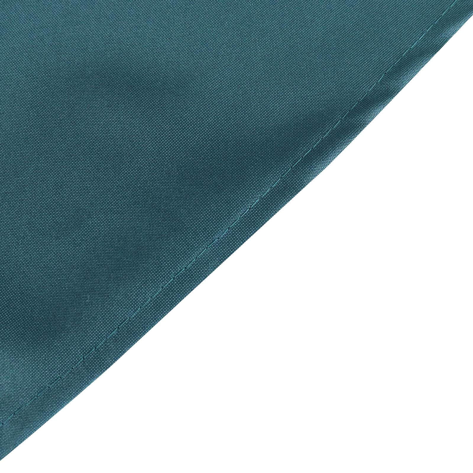 Polyester 54"x54" Table Overlay Square Tablecloth Peacock Teal - Wrinkle-Resistant & Durable Table Cover