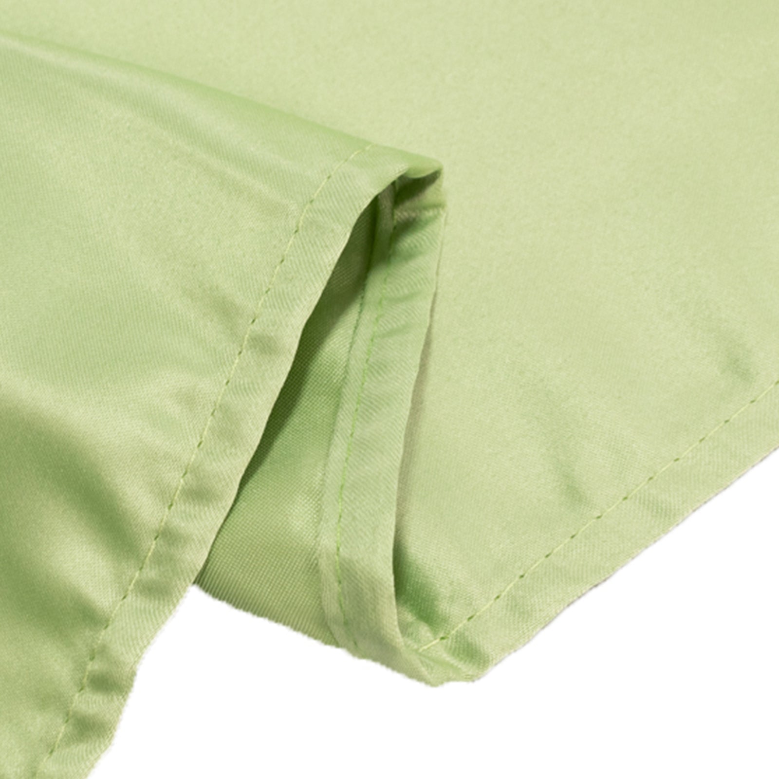 Lamour Satin 60"x126" Rectangle Tablecloth Sage Green - Soft & Silk-Like Table Cover