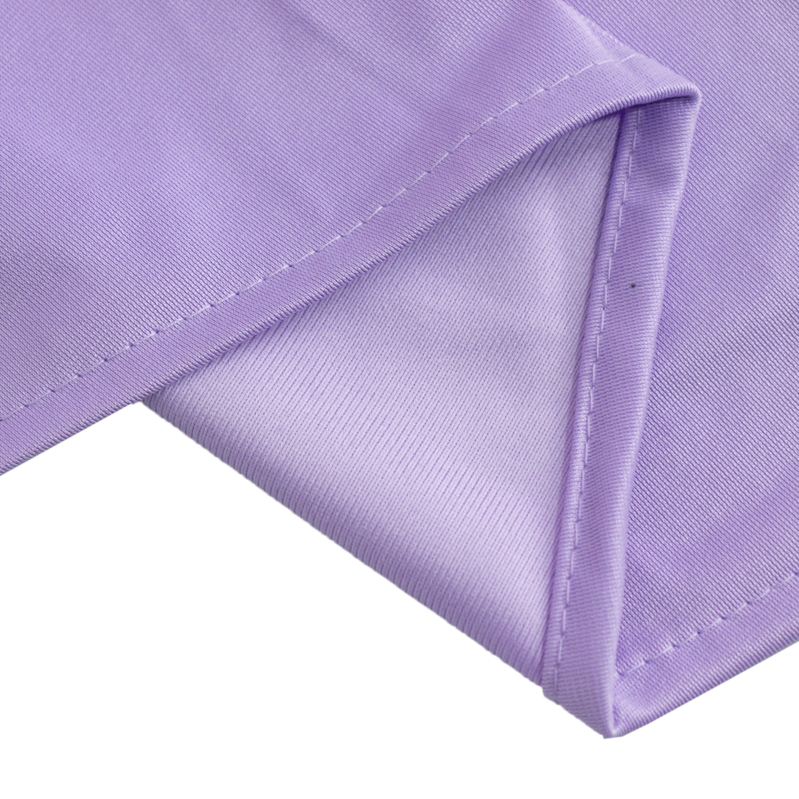 Scuba Round 132" Tablecloth Lavender Lilac - Wrinkle Free & Stain Resistant Seamless Table Cover