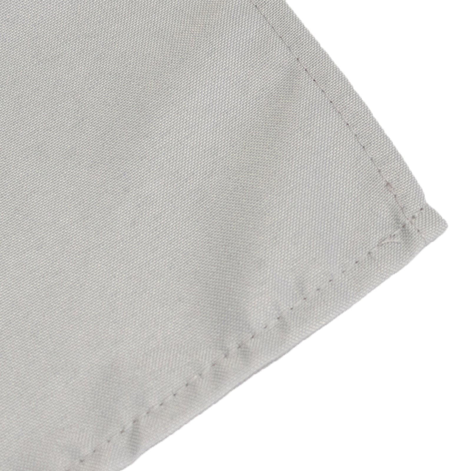 Premium Polyester Square Tablecloth 70"x70" Silver 220GSM Wrinkle-Resistant Table Cover