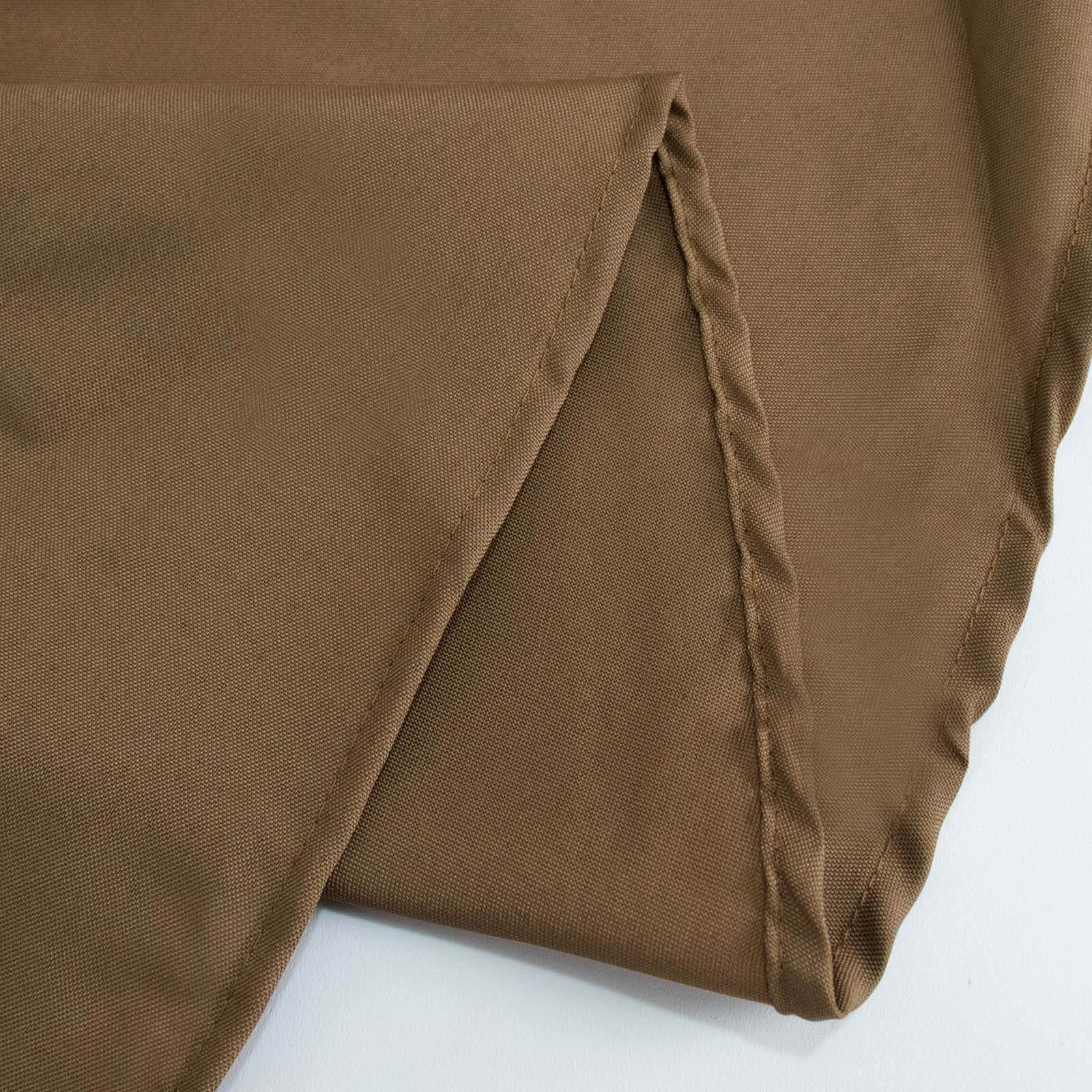 Polyester 70"x70" Table Overlay Square Tablecloth Taupe - Wrinkle-Resistant & Durable Table Cover