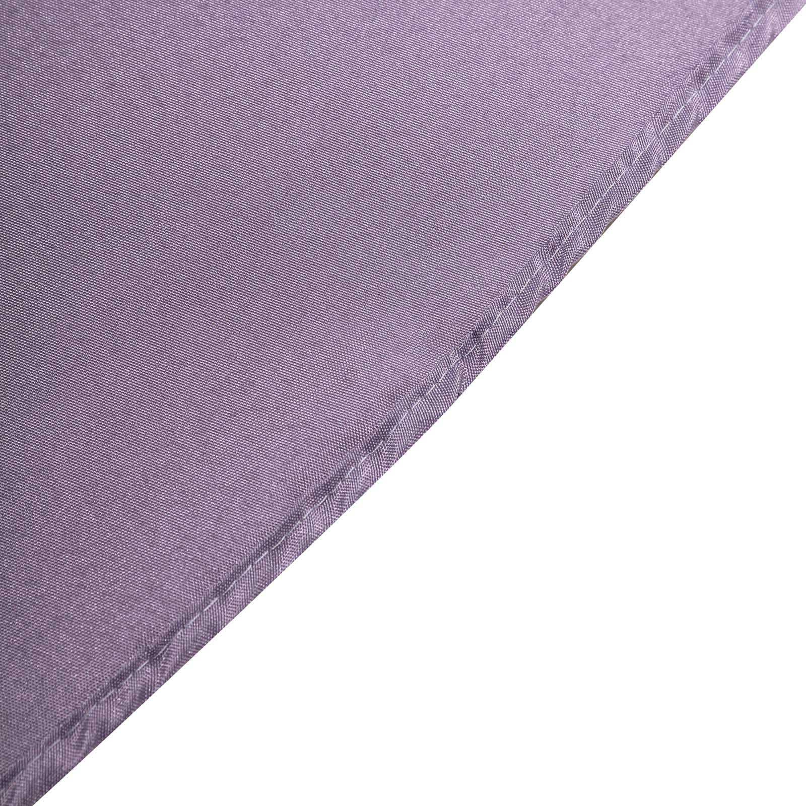 Polyester 120" Round Tablecloth Violet Amethyst - Seamless Wrinkle-Resistant Table Cover
