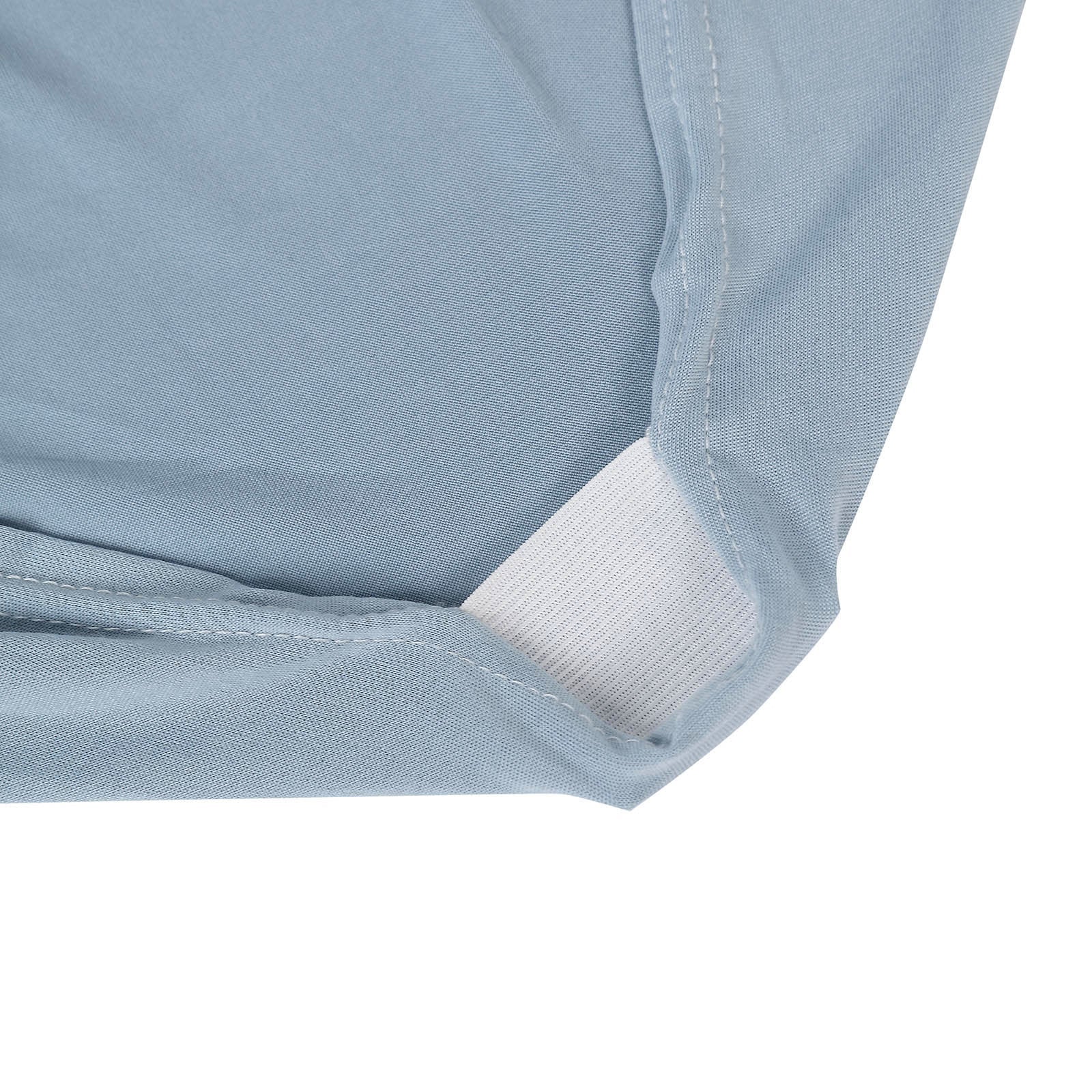 10 Pack Spandex Chair Covers for Banquet Chairs Dusty Blue - Durable Reusable Stretch Slip-On Covers