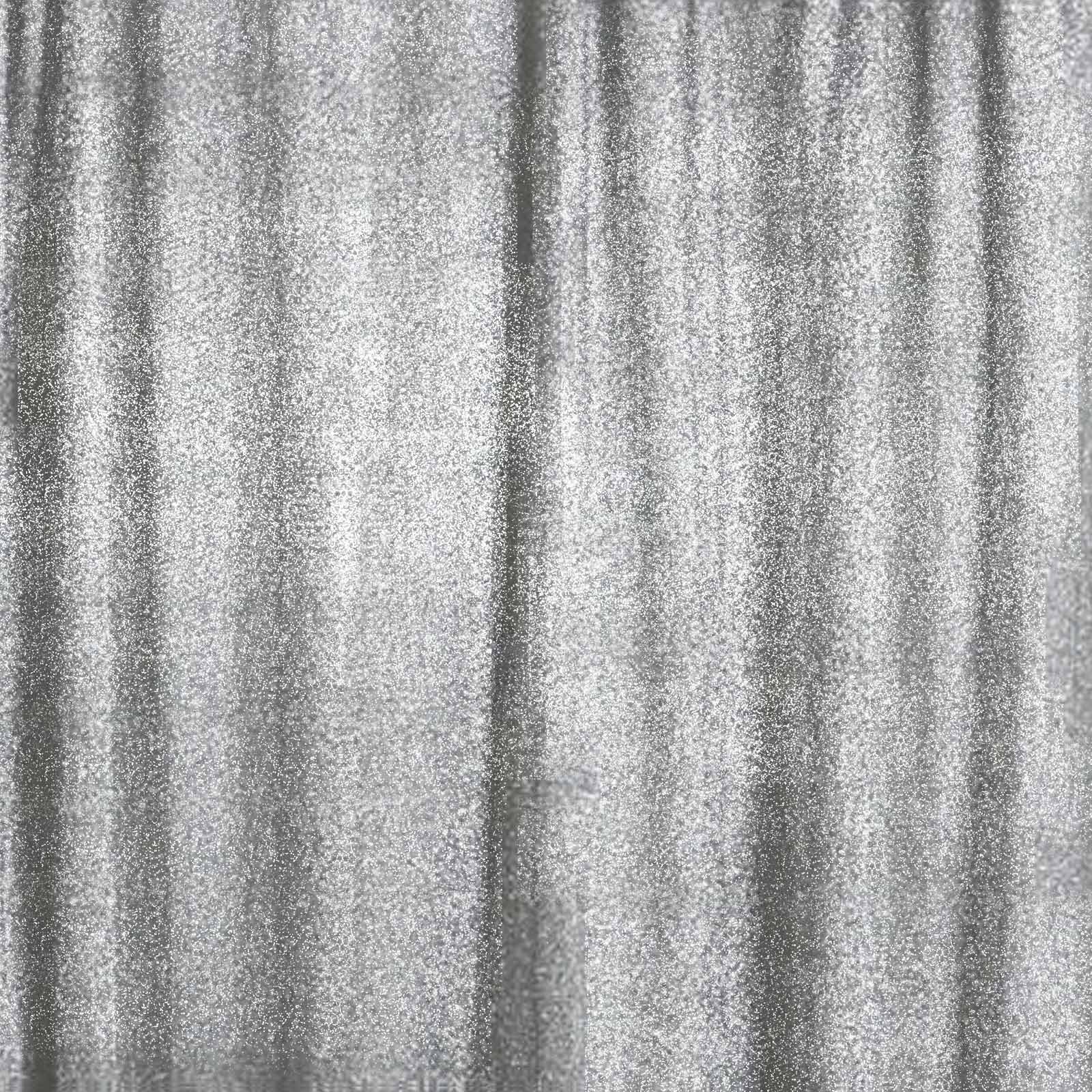 20ftx10ft Silver Metallic Shimmer Tinsel Event Curtain Drapes, Backdrop Event Panel
