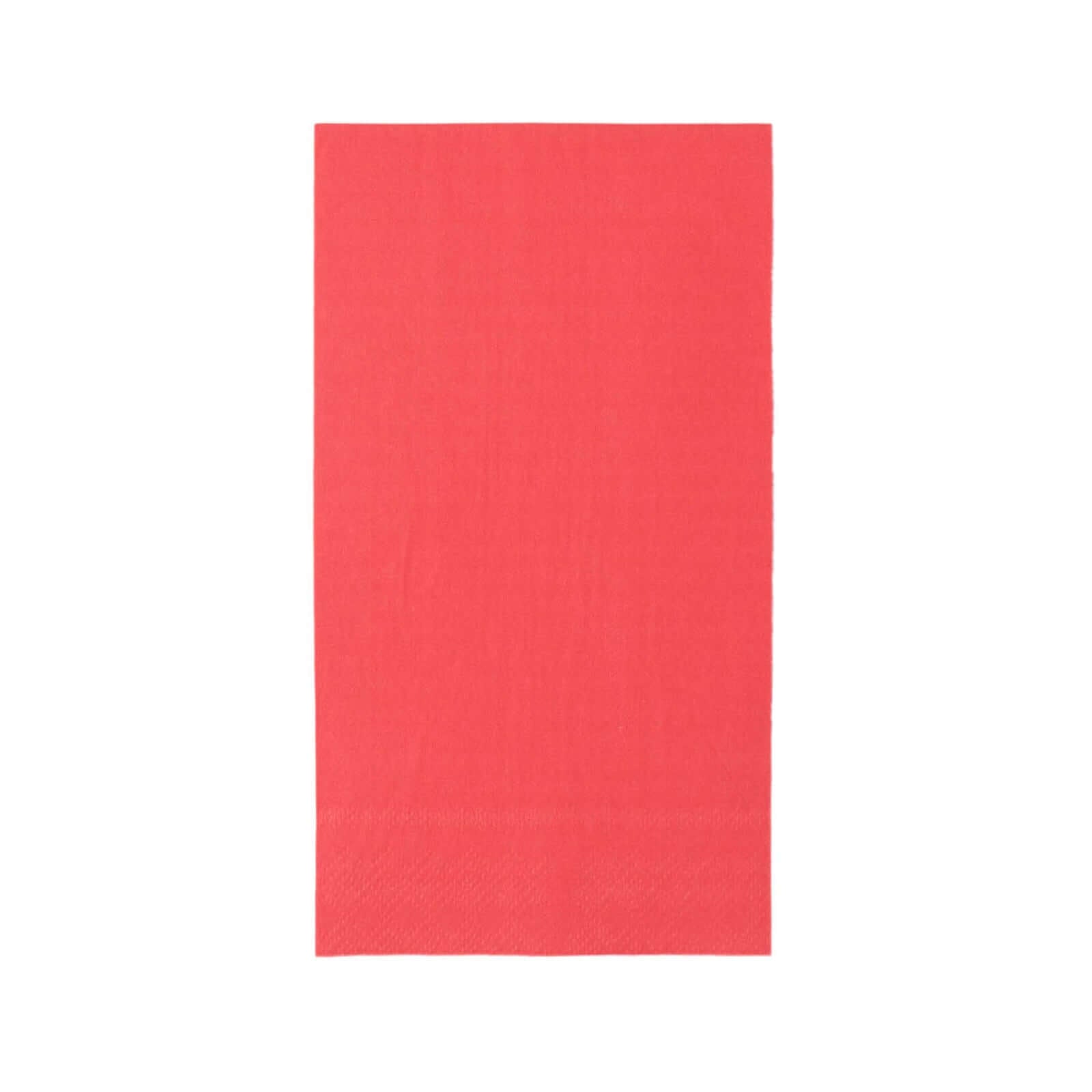 50-Pack Paper Napkins Red - Soft Disposable 2-Ply Dinner Napkins for Weddings