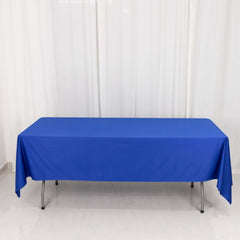 Scuba Rectangular 60"x102" Tablecloth Royal Blue - Wrinkle Free & Stain Resistant Table Cover