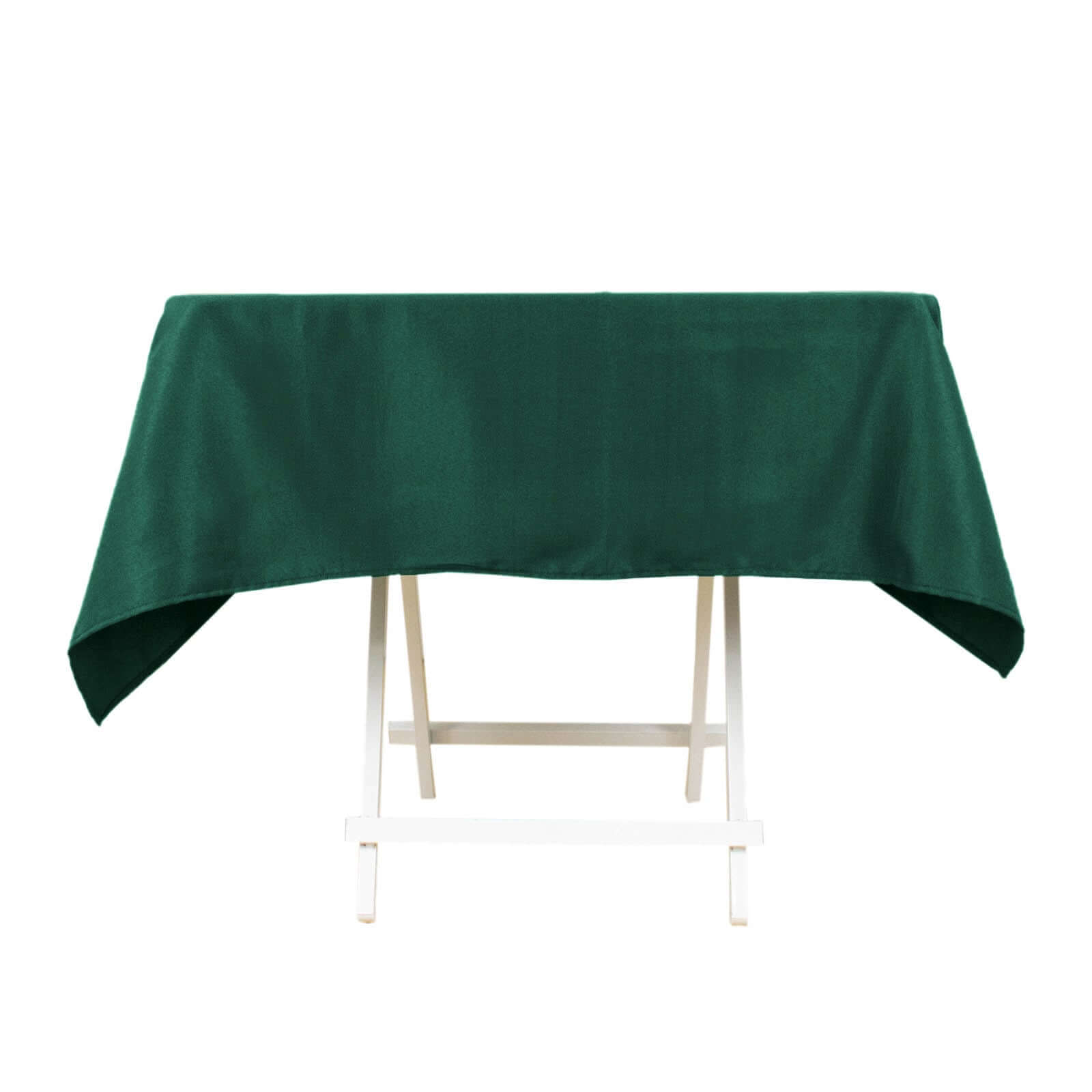 Premium Polyester 54"x54" Square Tablecloth Hunter Emerald Green - 220GSM Stain and Wrinkle-Resistant Table Cover