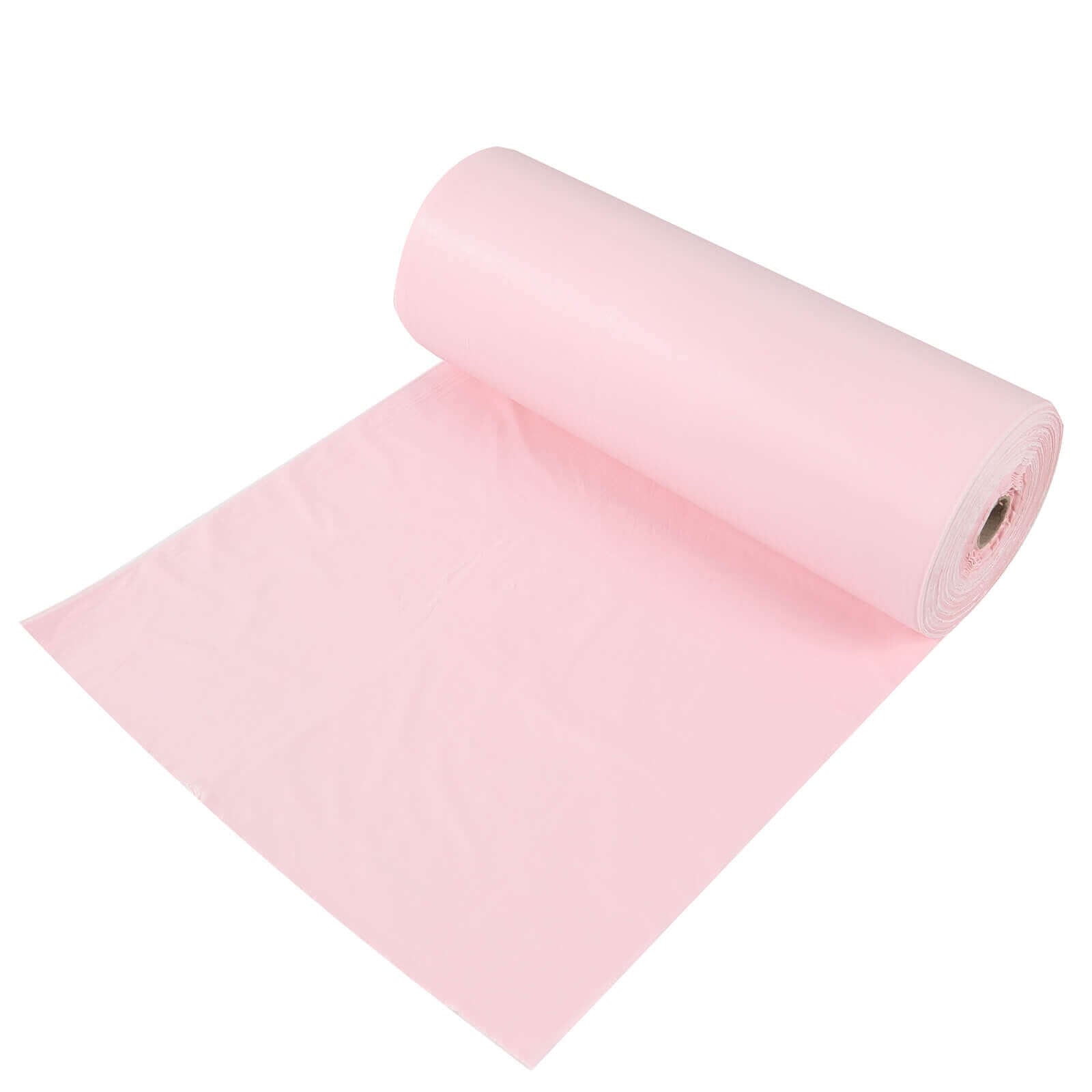 Plastic Table Cover Roll Blush with Slide Cutter - Customizable Disposable Tablecloth Roll 54"x300ft
