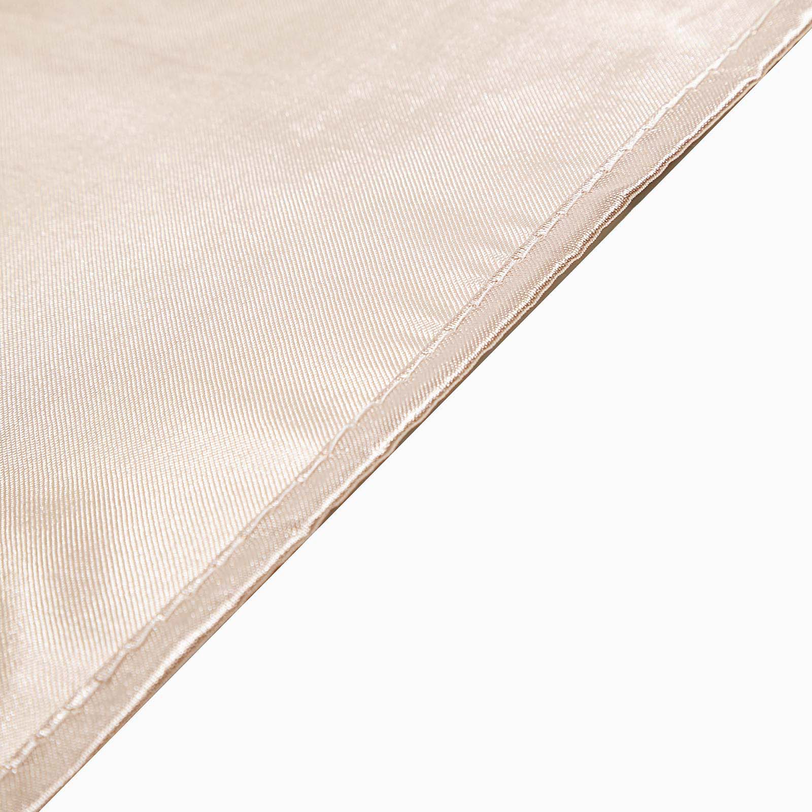 Satin 12"x108" Table Runner Beige - Stylish Table Linen