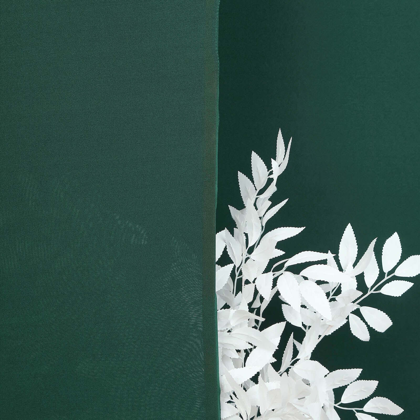 Set of 3 Matte Hunter Emerald Green Spandex Fitted Chiara Backdrop Stand Cover For Round Top Wedding Arch - 5ft, 6ft, 7ft