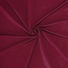 Spandex 30" Round Cocktail Table Cover Burgundy - Easy to Maintain Stretch Fitted Highboy Tablecloth