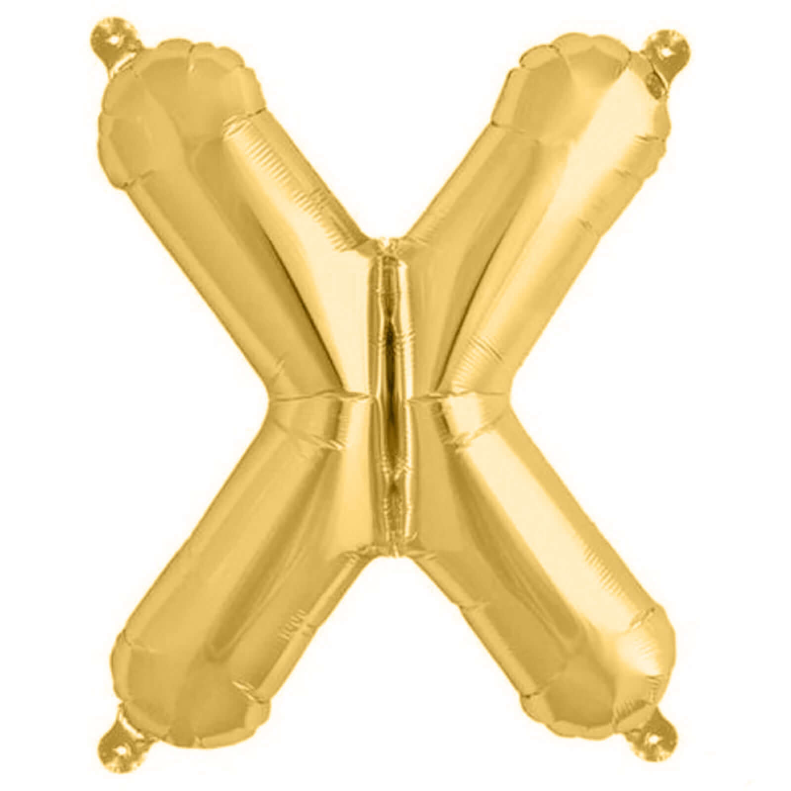 13" Matte Gold Letter and Number Balloons, Mylar Foil Balloons