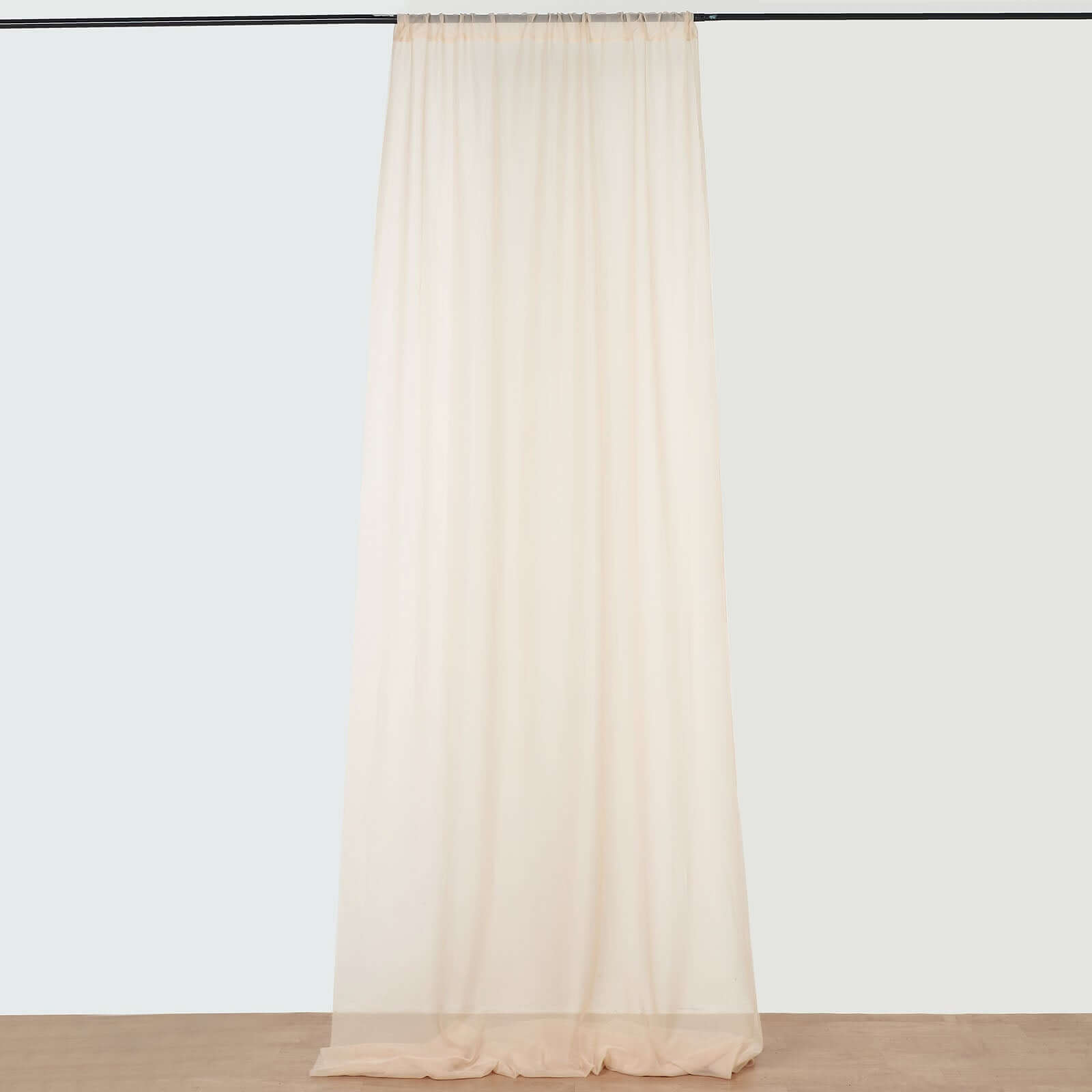 10ftx20ft Nude Sheer Durable Flame Resistant Ceiling Drape Curtain Panels