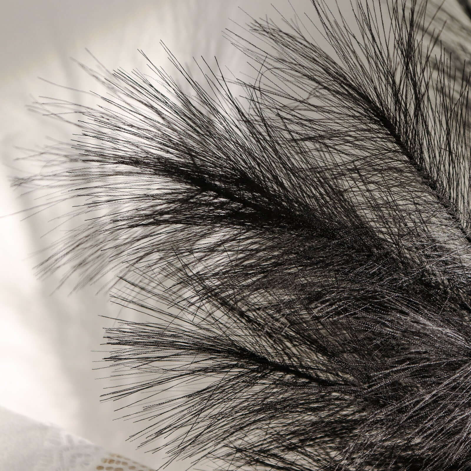 3 Stems Artificial Pampas Grass Decor Black - Soft Realistic Faux Ornamental Grass Branches for Rustic Boho Chic Backdrops Floral Styling & Vase Displays 44"